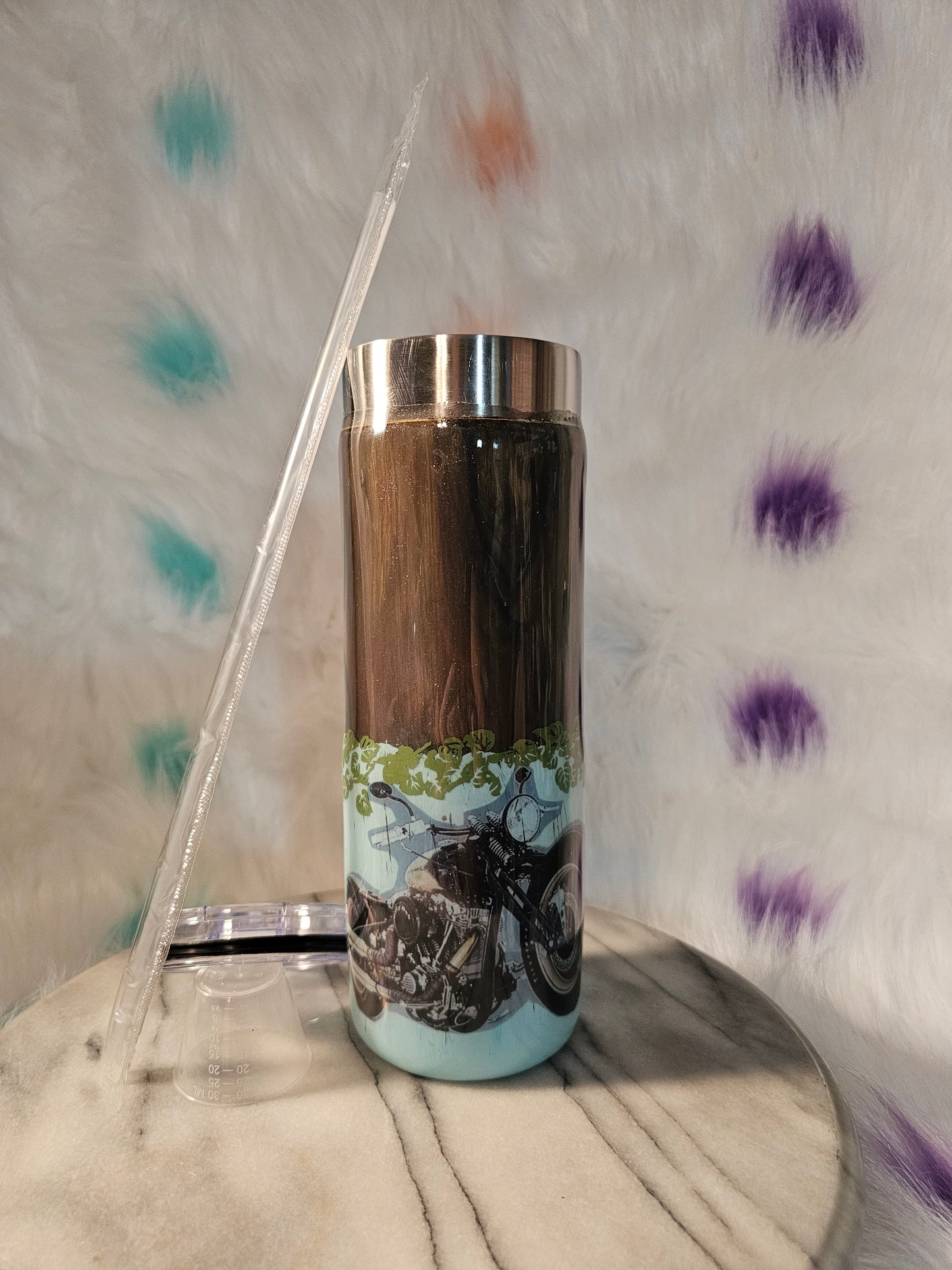 30 oz love my pit bull stainless steel tumbler cup