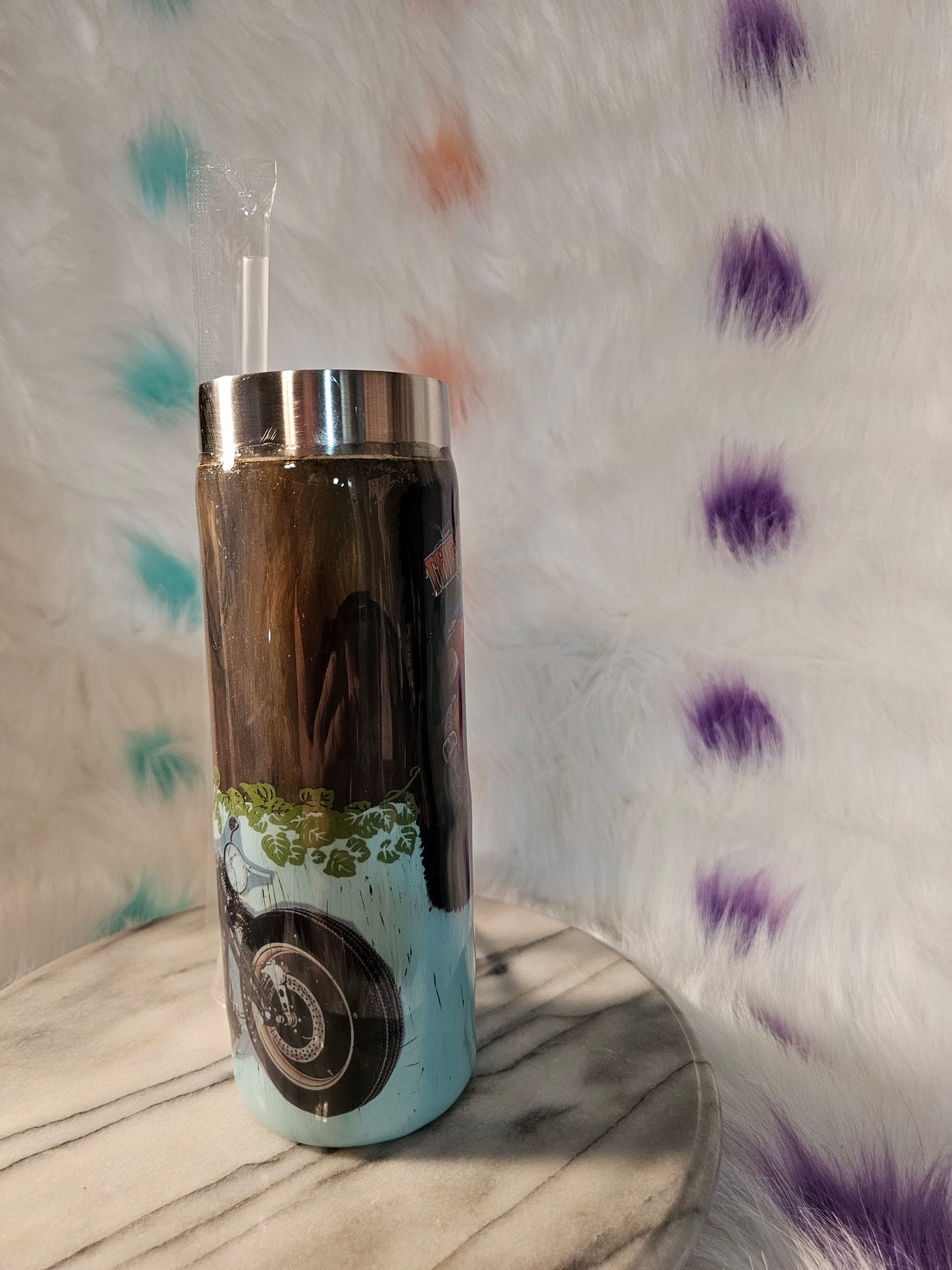 30 oz love my pit bull stainless steel tumbler cup