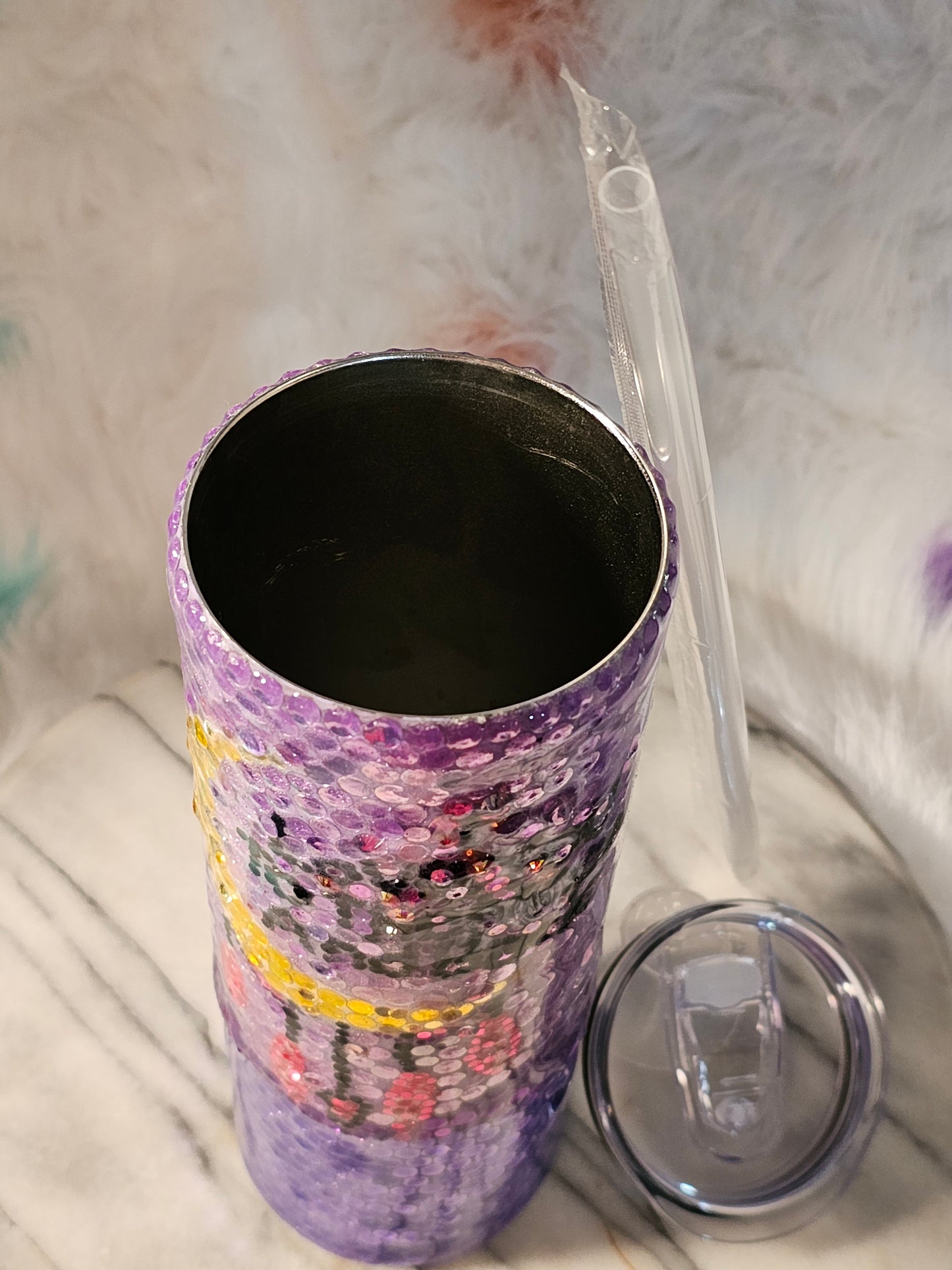 30 oz love you to the moon and back rhinestone double wall stainless steel tumbler cup