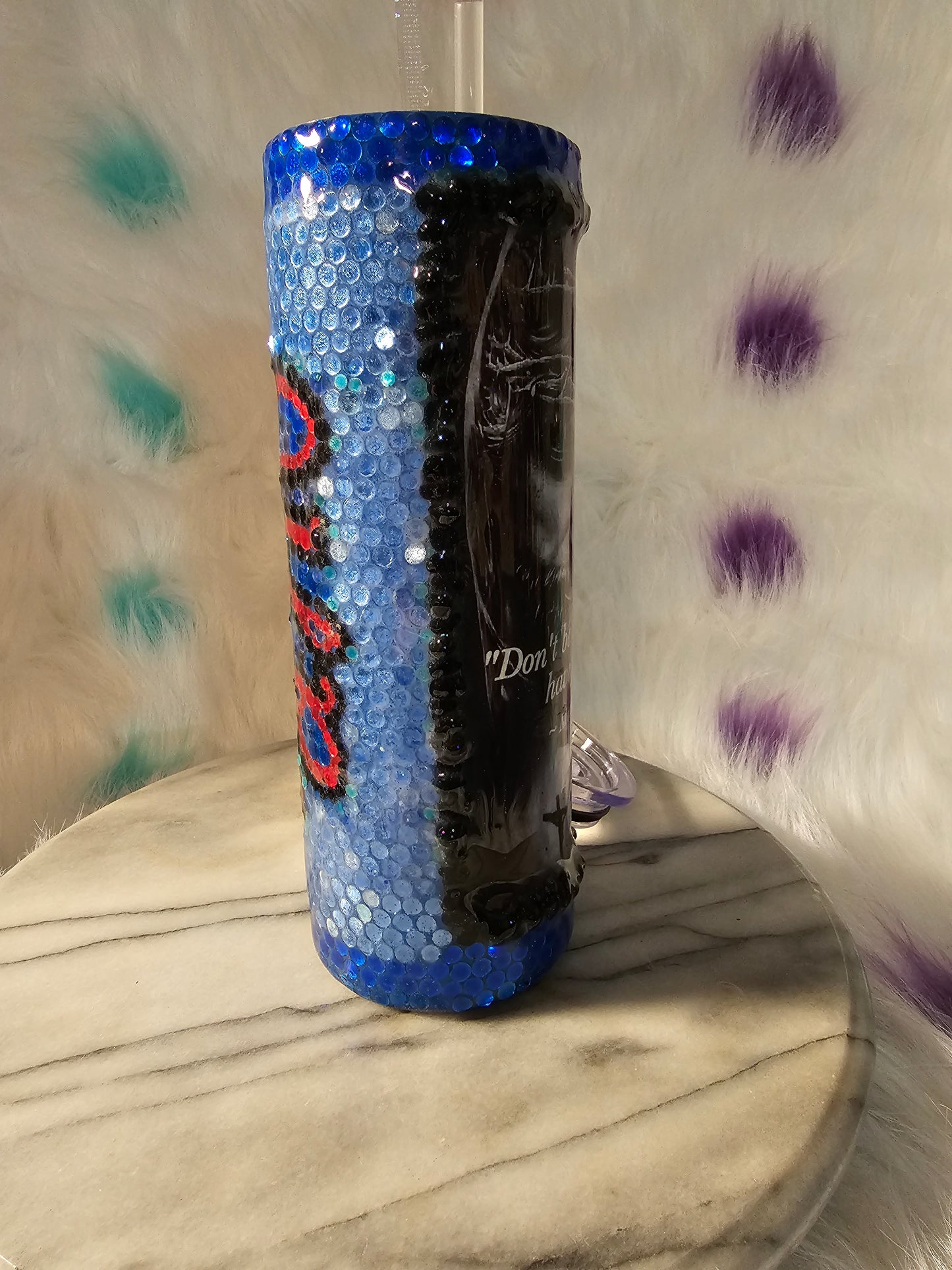 30 oz Jesus our savior double wall stainless steel tumbler cup