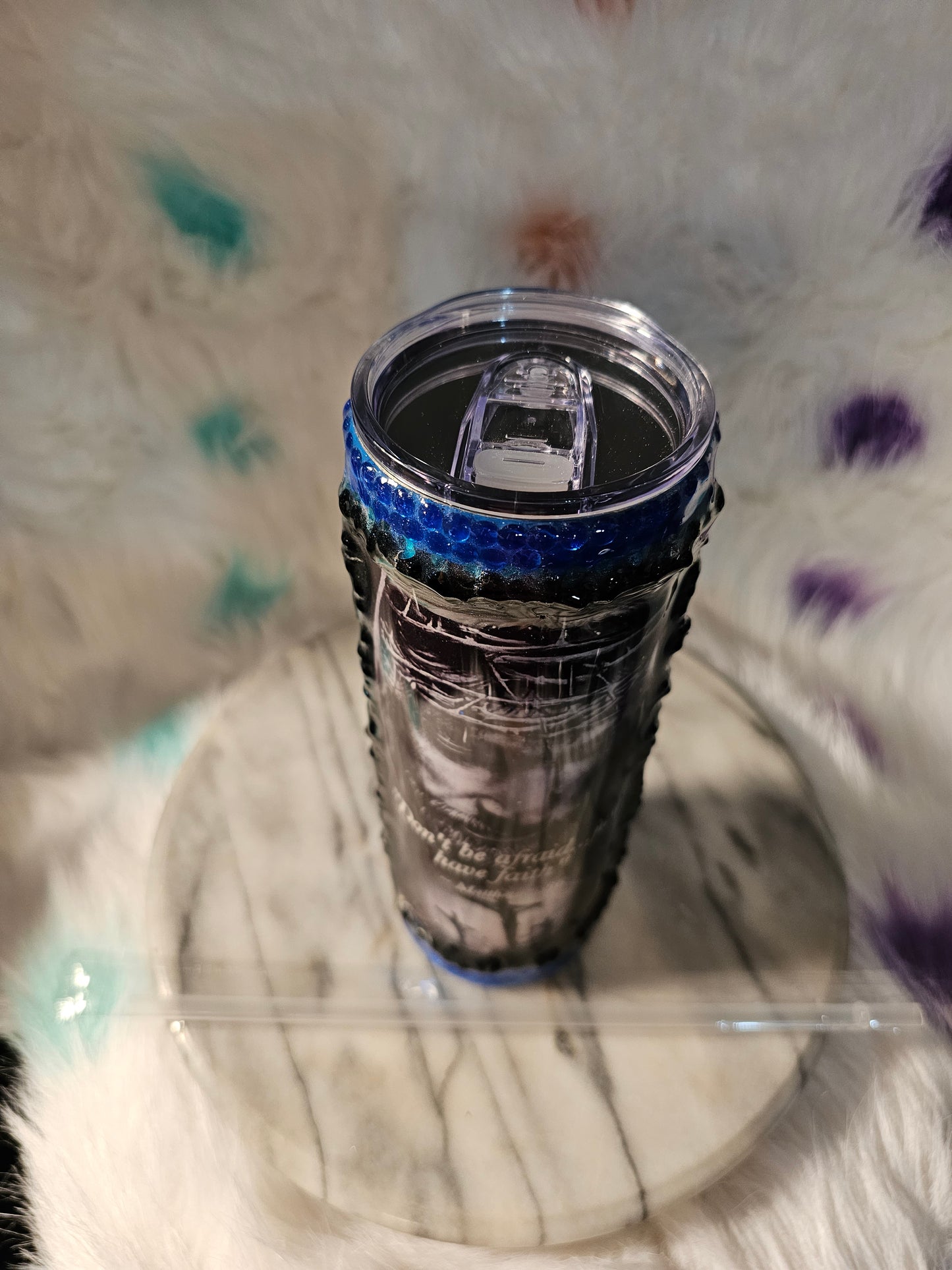 30 oz Jesus our savior double wall stainless steel tumbler cup
