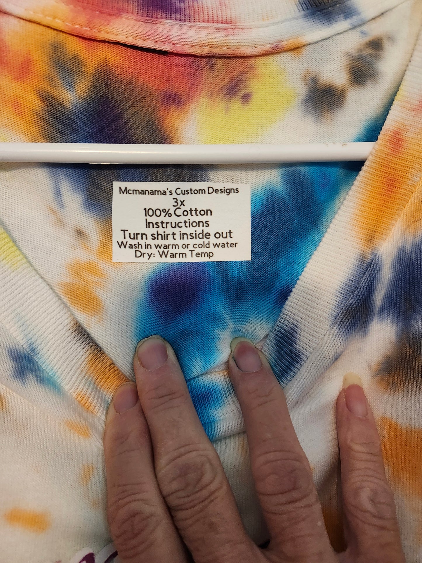 Size 3X 100% cotton You are hoot tie die shirt.