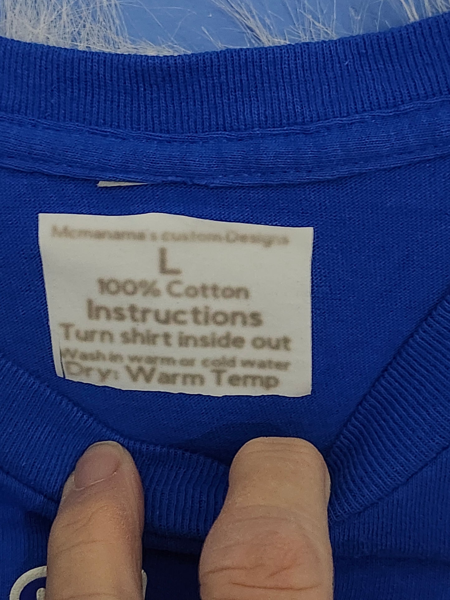 L 100% cotton blue You are my sunshine tshirt.