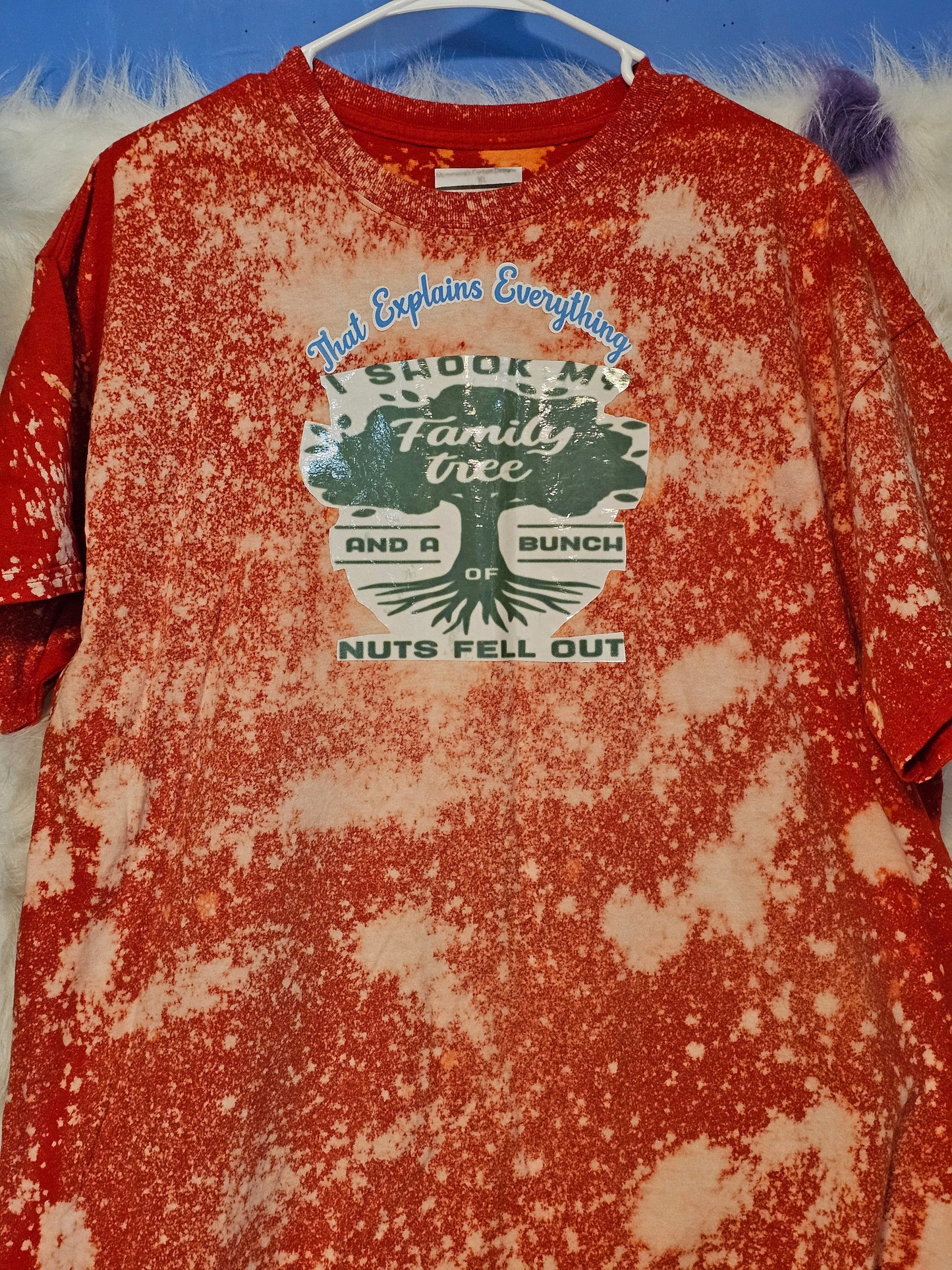 Size XL 100% cotton Family tree tye dye Tshirt