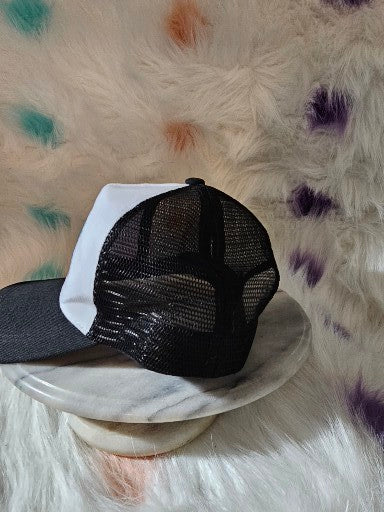 420 Black & White Baseball Cap