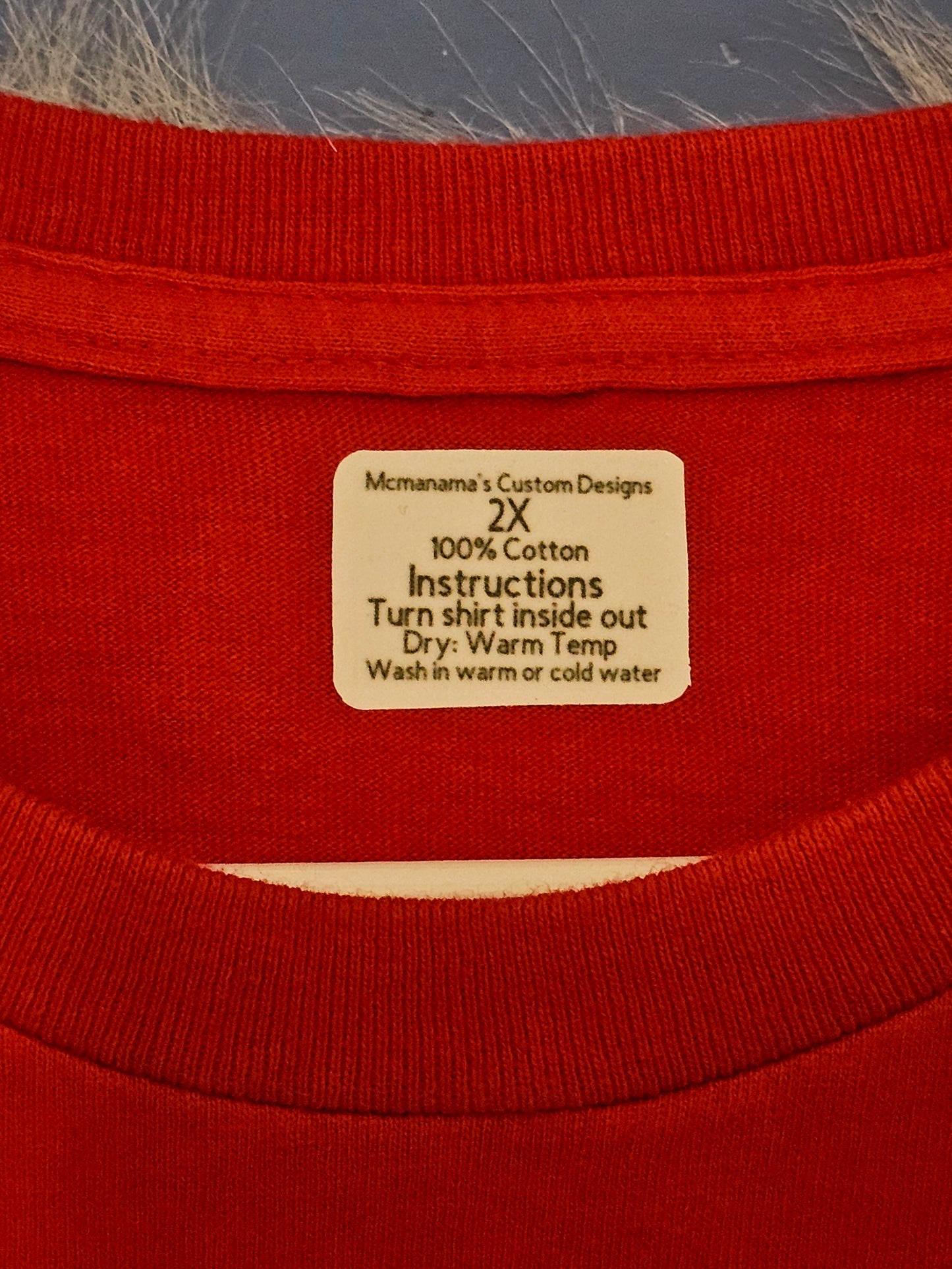 Size 2X 100% cotton Red Land of the free Tshirt