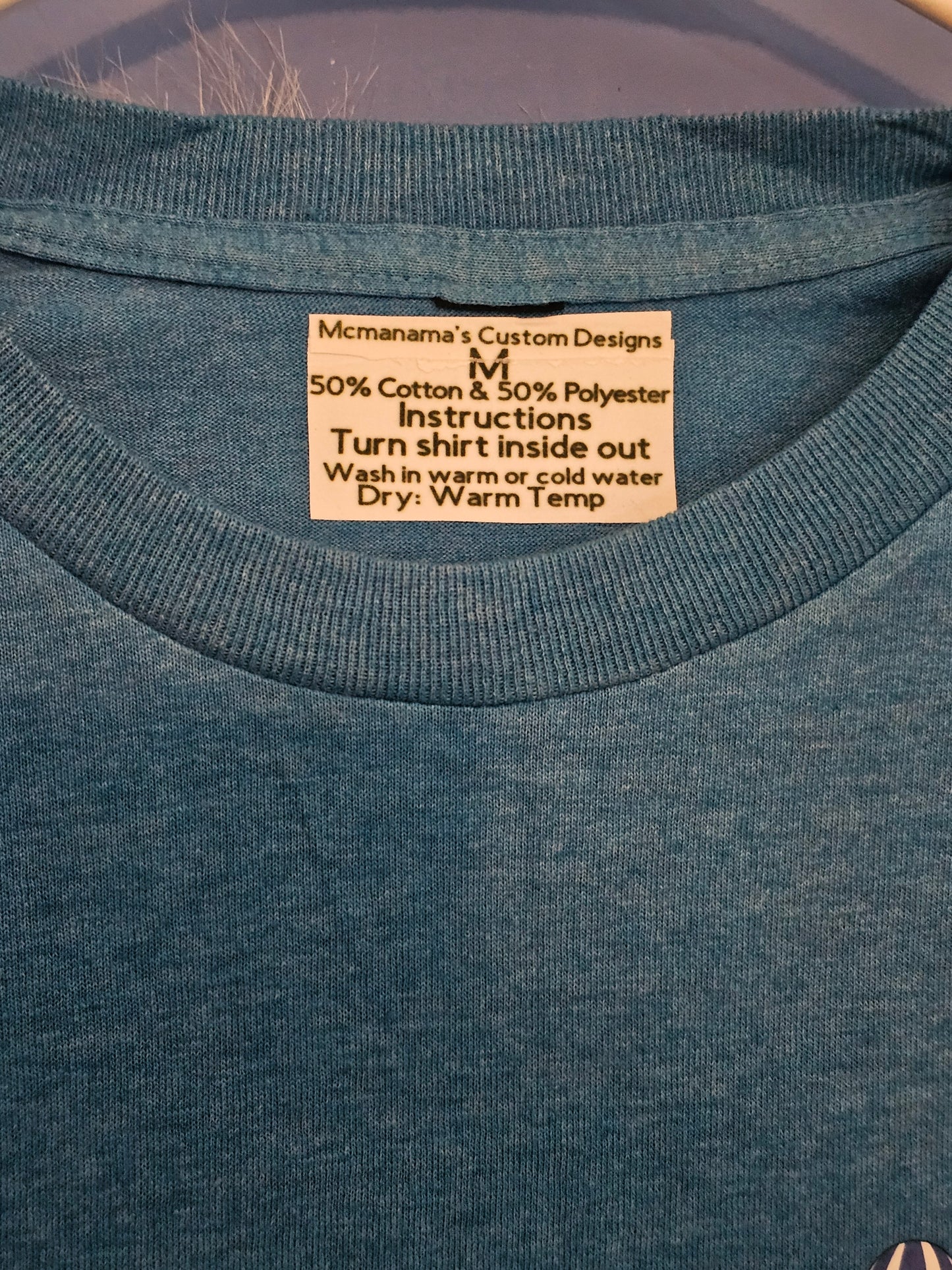 Size M 50%cotton 50%polyester blue independence truck Tshirt