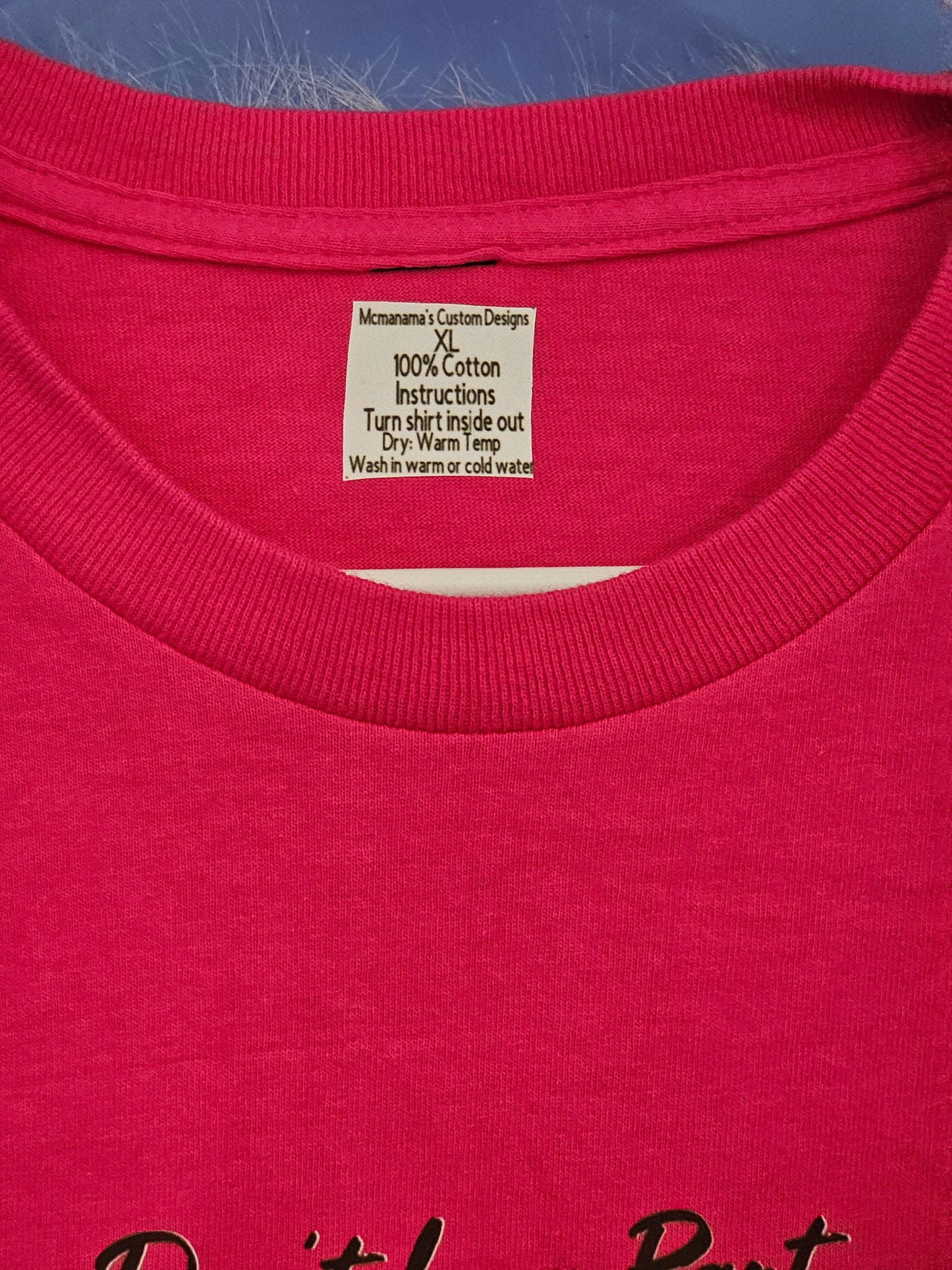 Size XL 100%cotton Pink Don't be part of the problem Tshirt
