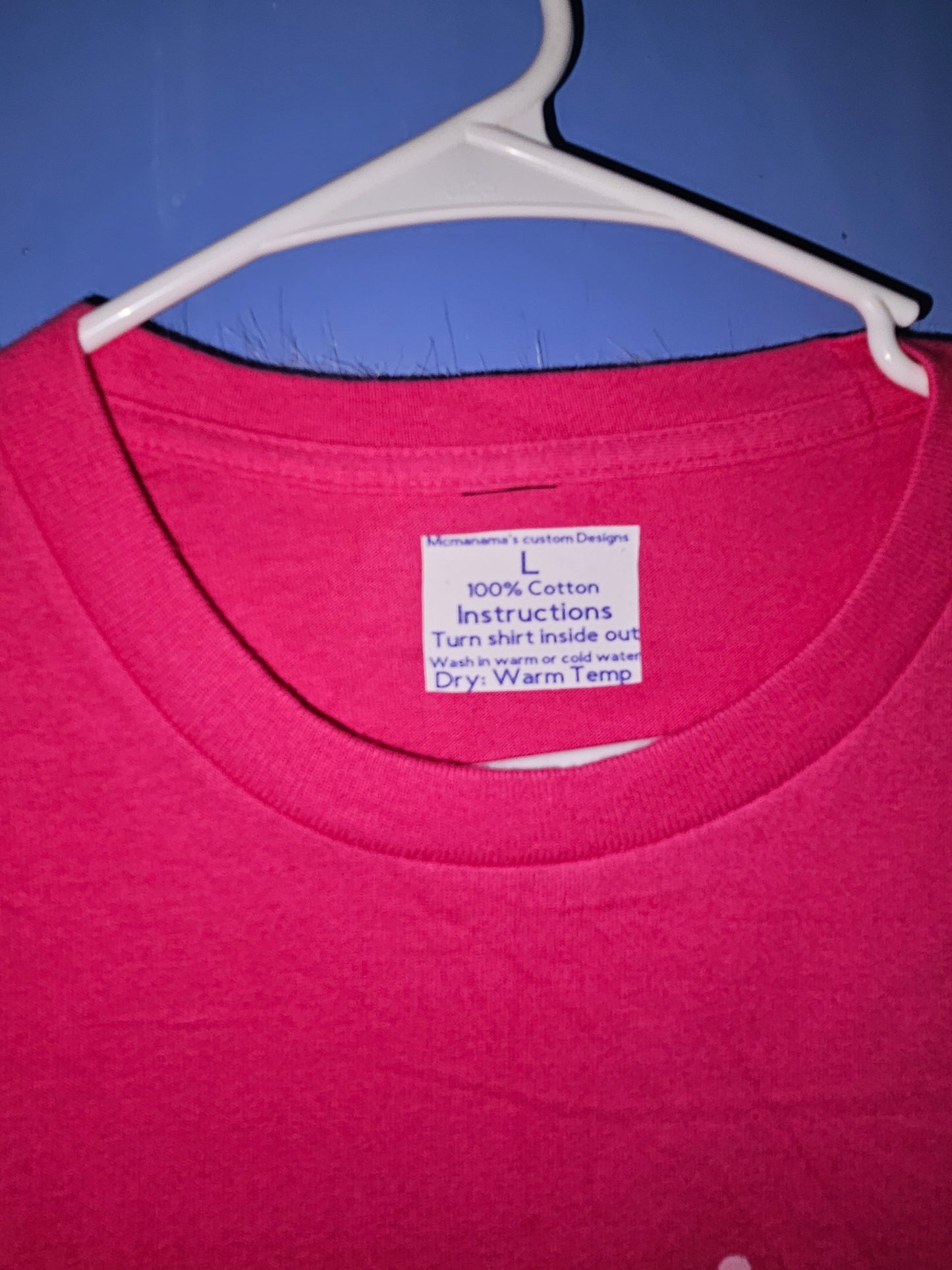 Size L 100% cotton Pink cow Tshirt