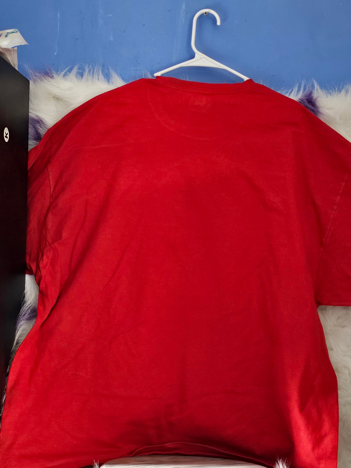 Size 3x 100% cotton Red shirt with cross and roses