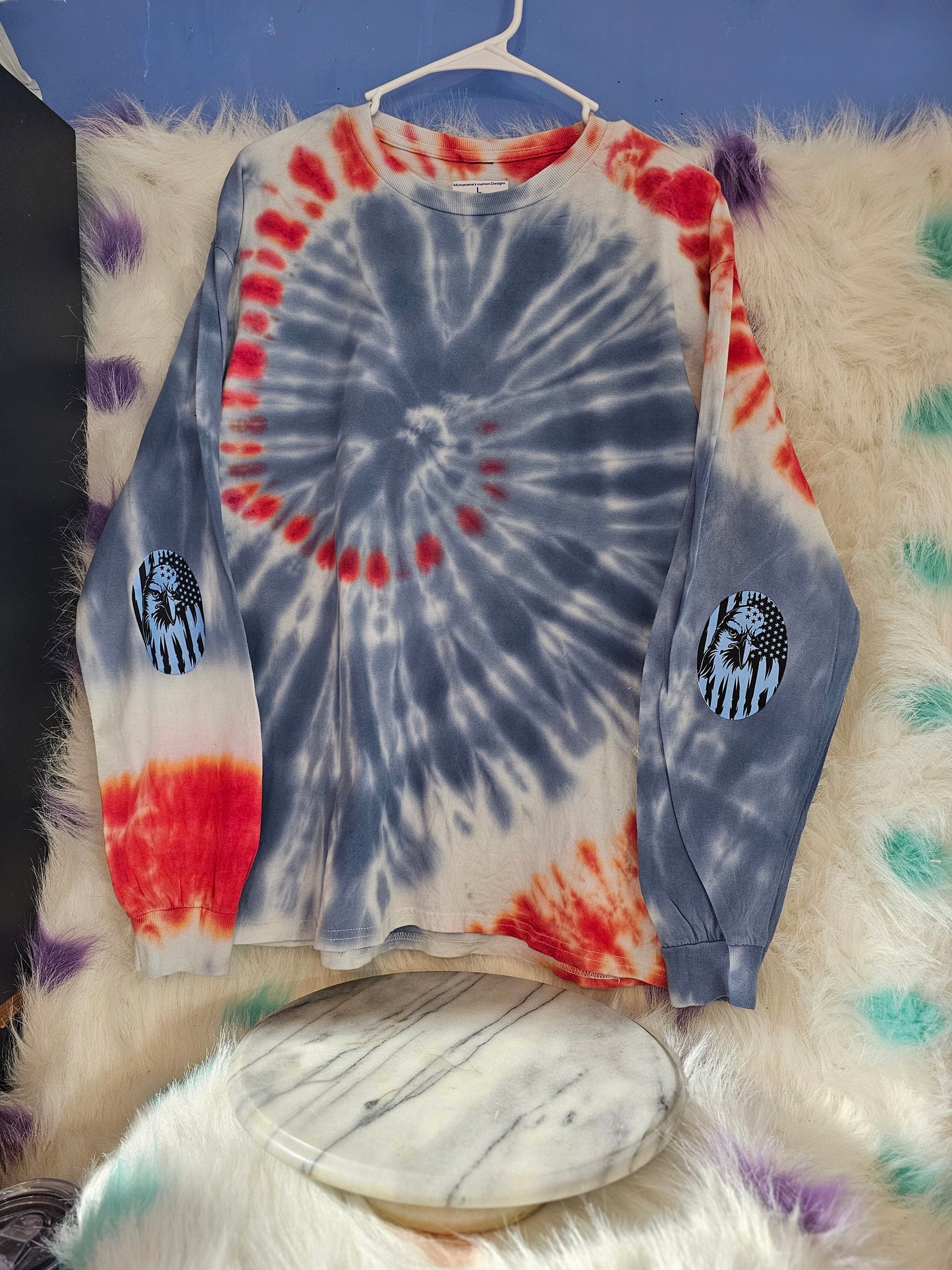 Size L 100%cotton God bless America tie dye Tshirt
