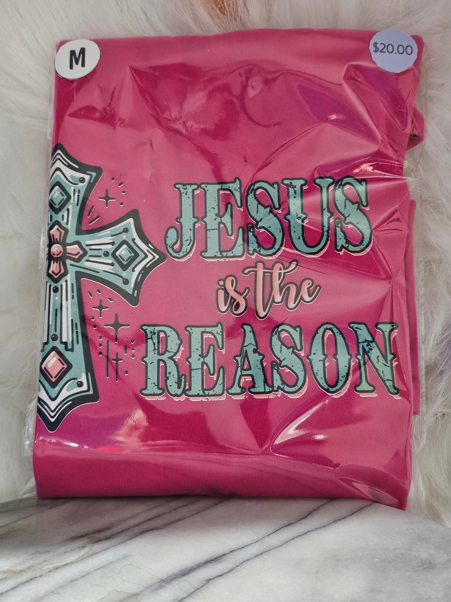 Size M 100% cotton Jesus is the reason TSHIRT
