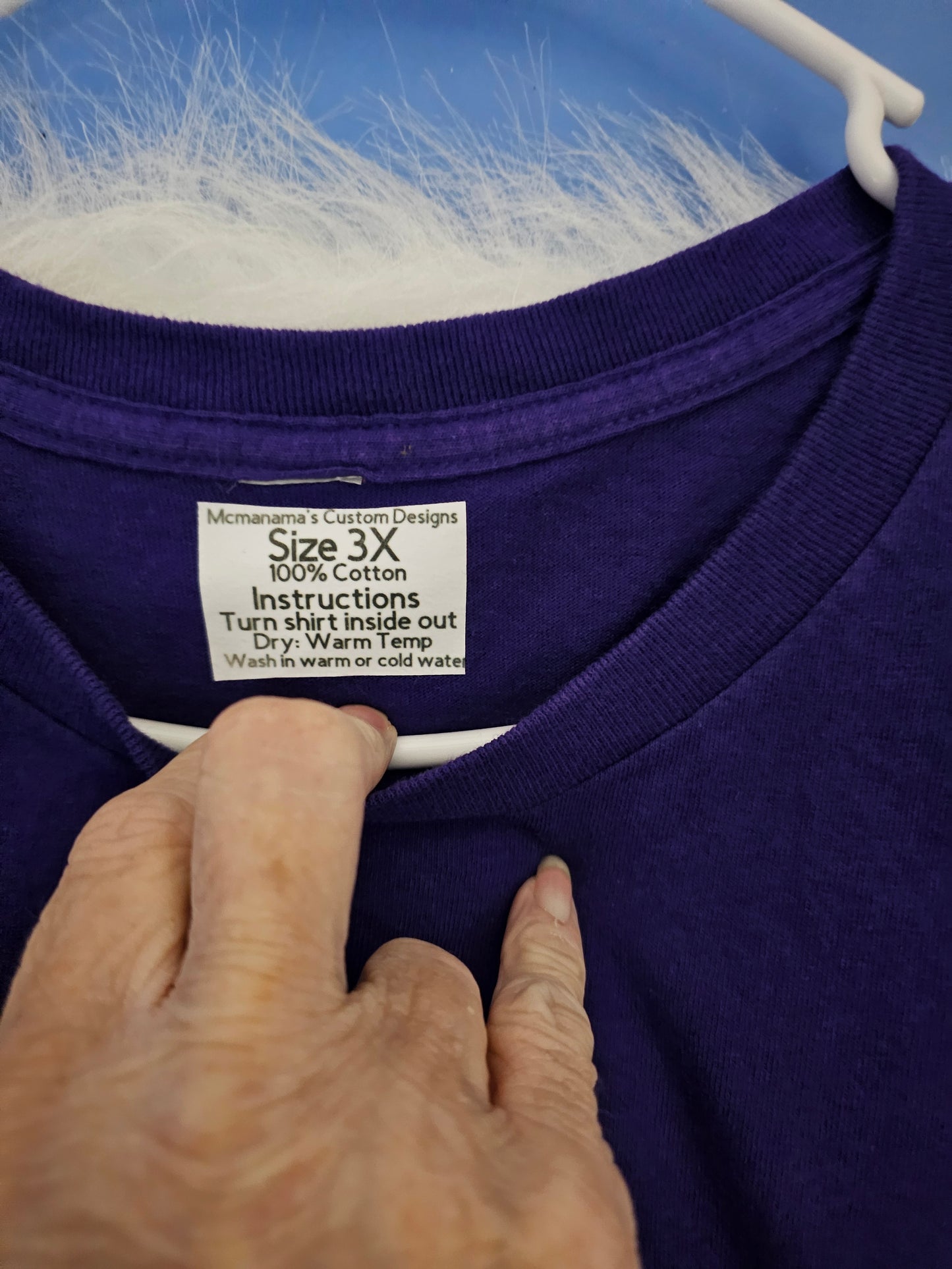 Size 3x 100% cotton My family believes Tshirt