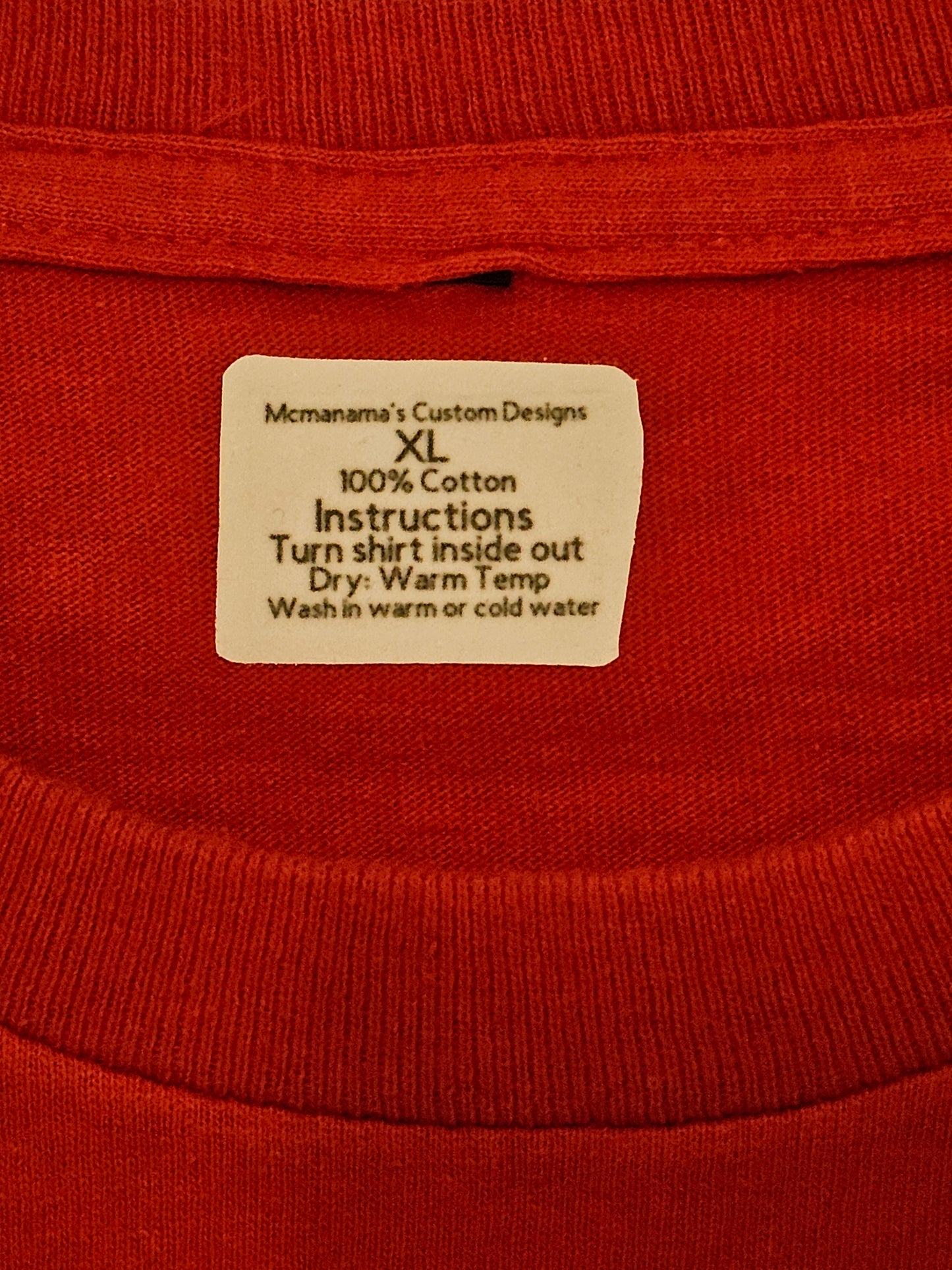 Size XL 100% cotton red popsicle Tshirt