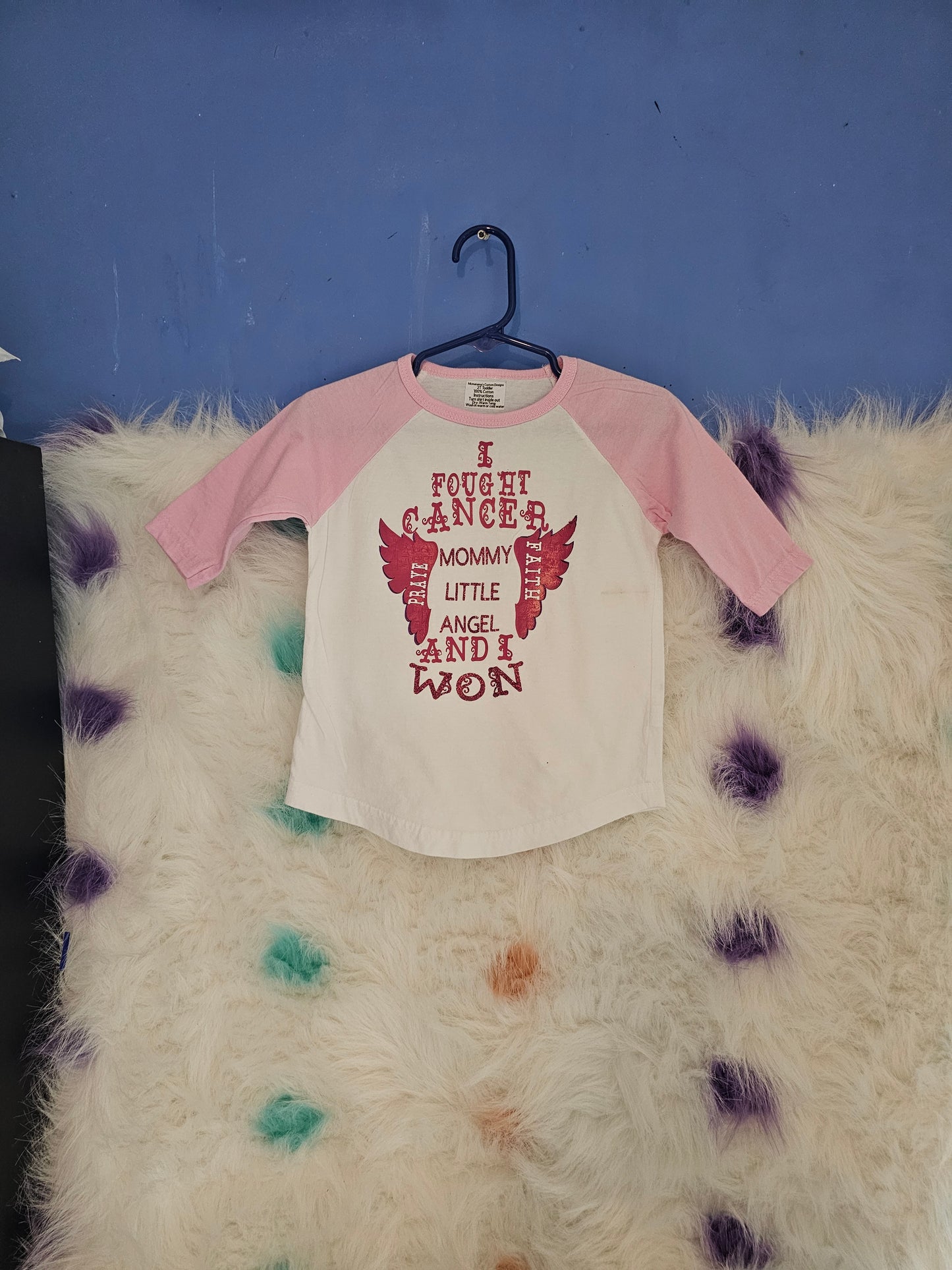 Size 2T Toddler I fought cancer Tshirt