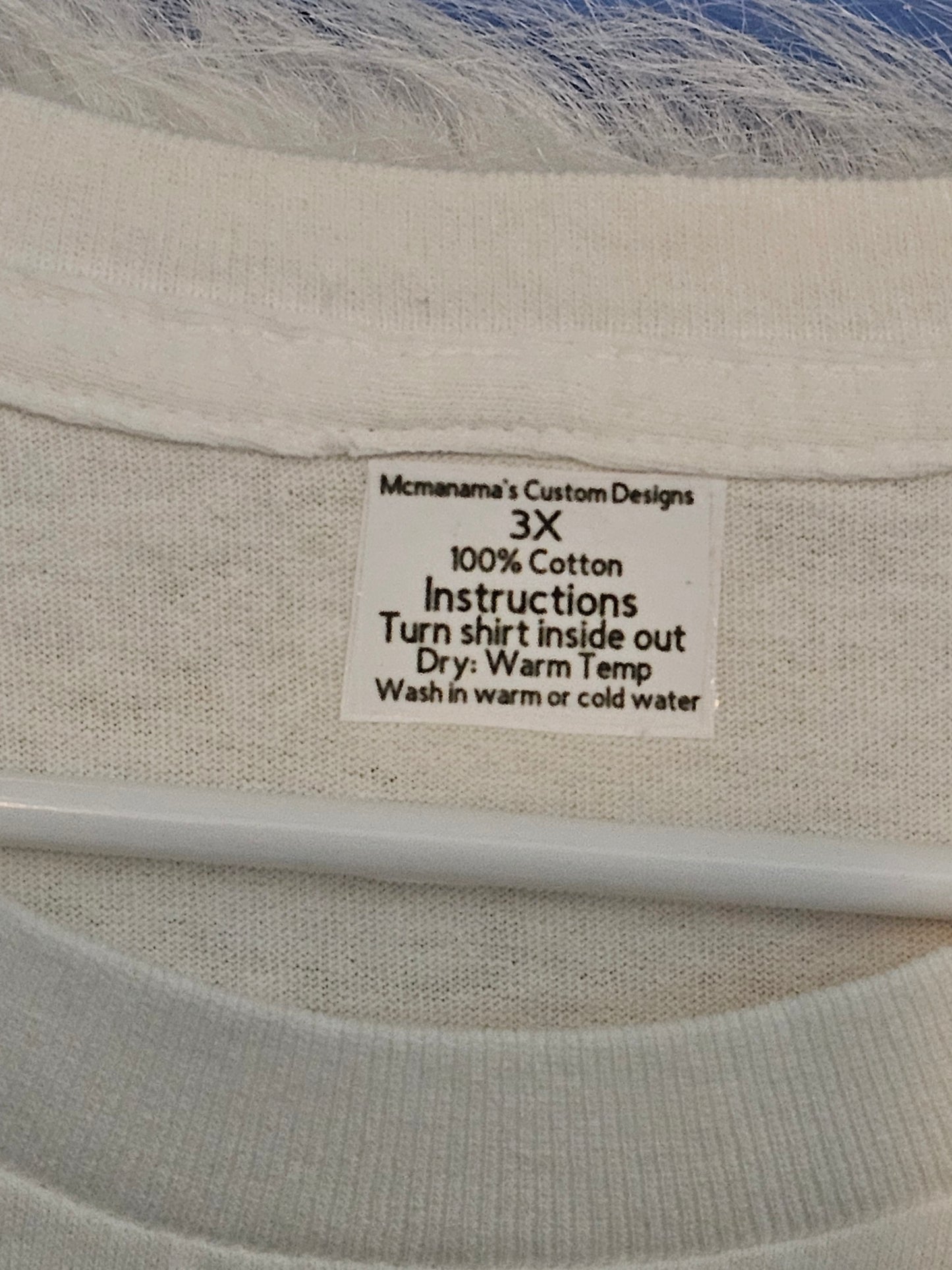 Size 3x 100% cotton White God Bless America Tshirt
