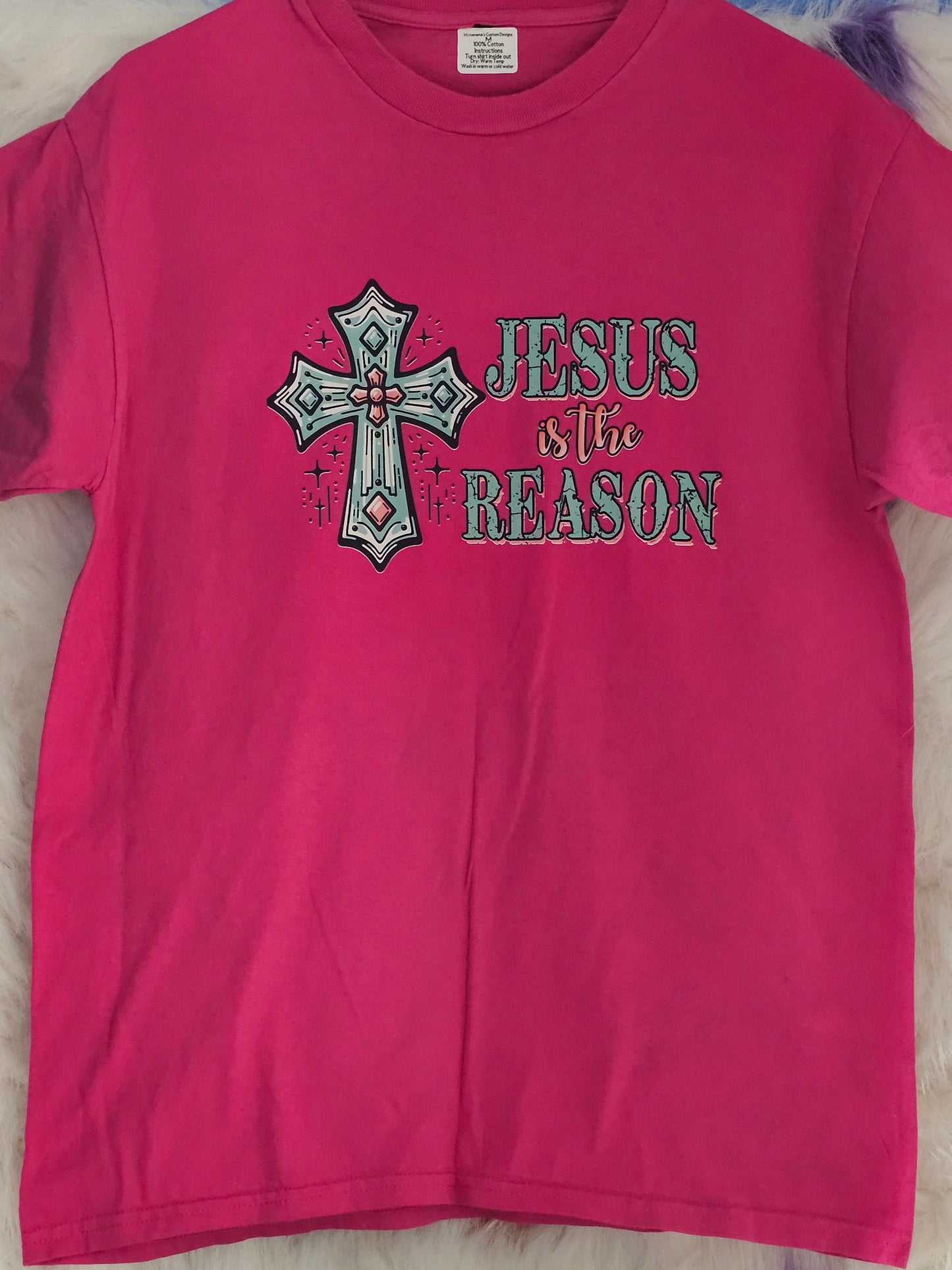 Size M 100% cotton Jesus is the reason TSHIRT
