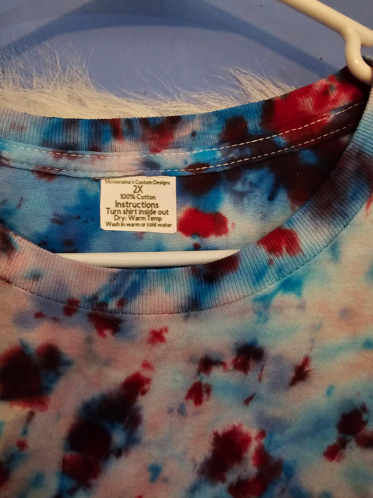 Size 2X 100% cotton tye dye Merica Y'all Tshirt