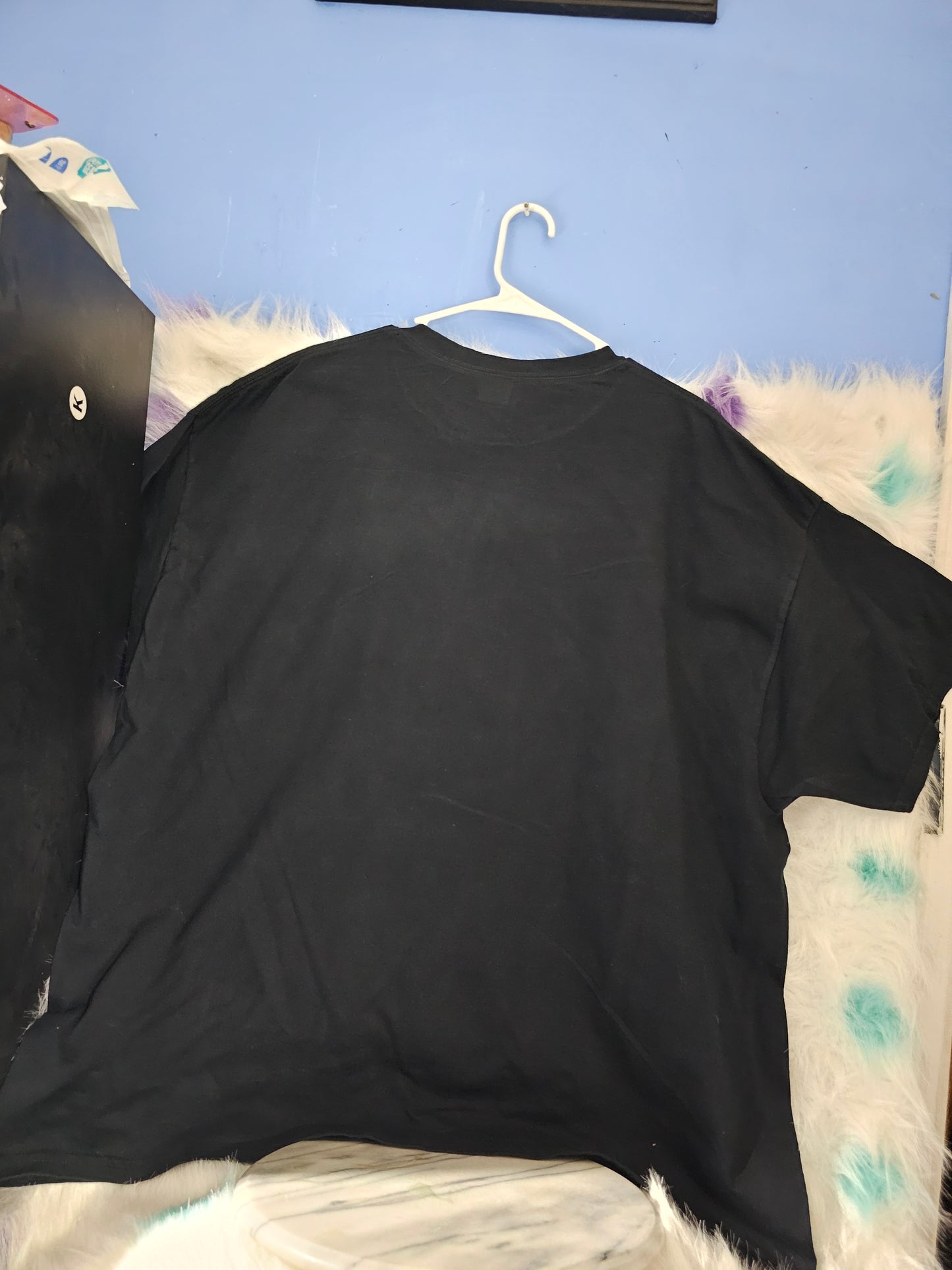 Size 3x 100% cotton Black shirt with cross and flowersr