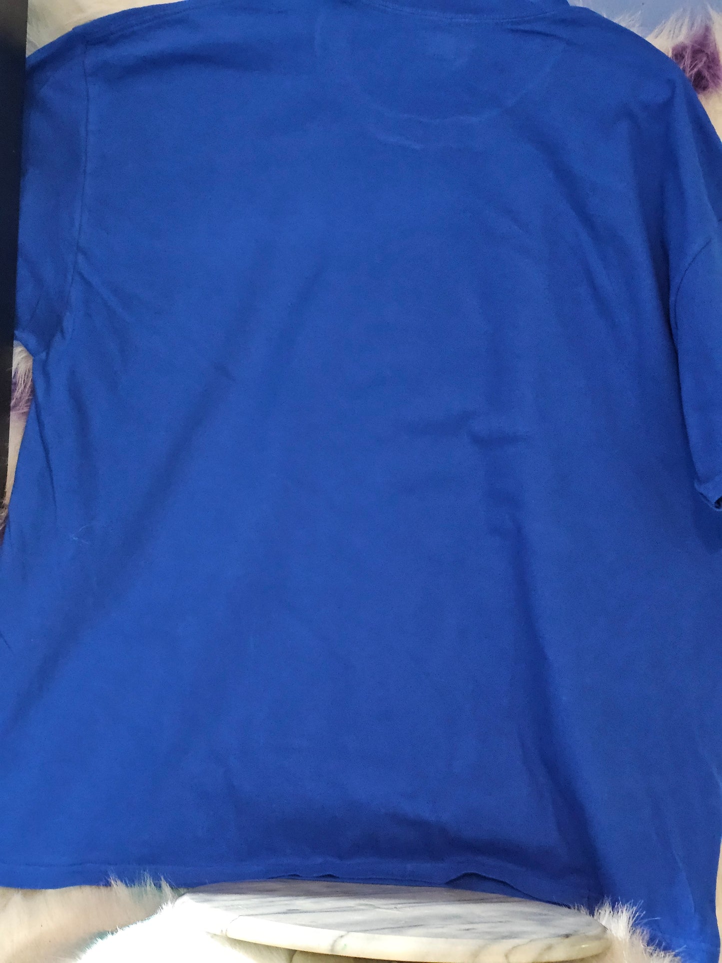 Size 2X 100% cotton blue flip flops Tshirt