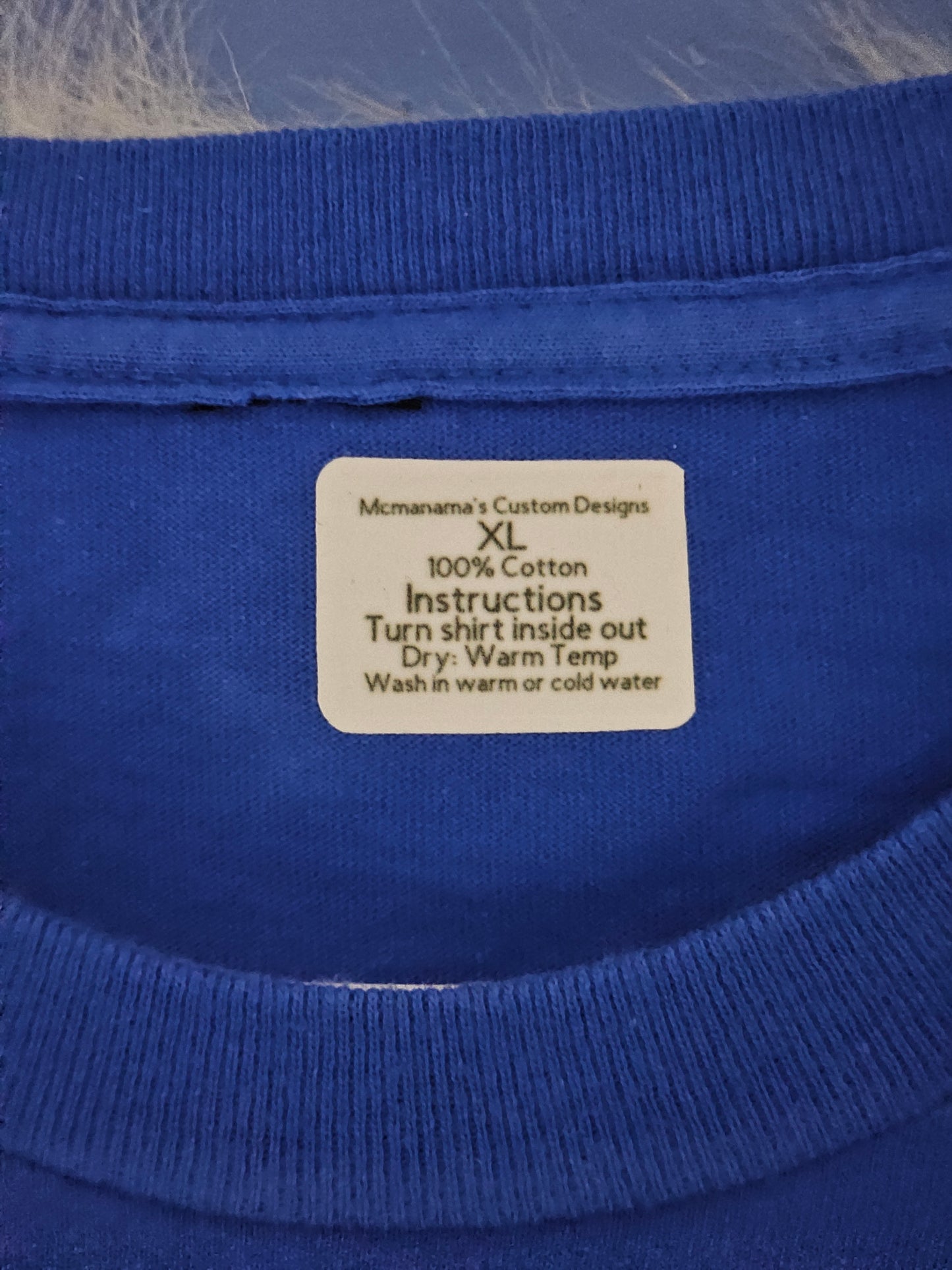 Size XL 100% cotton Blue God bless America Tshirt
