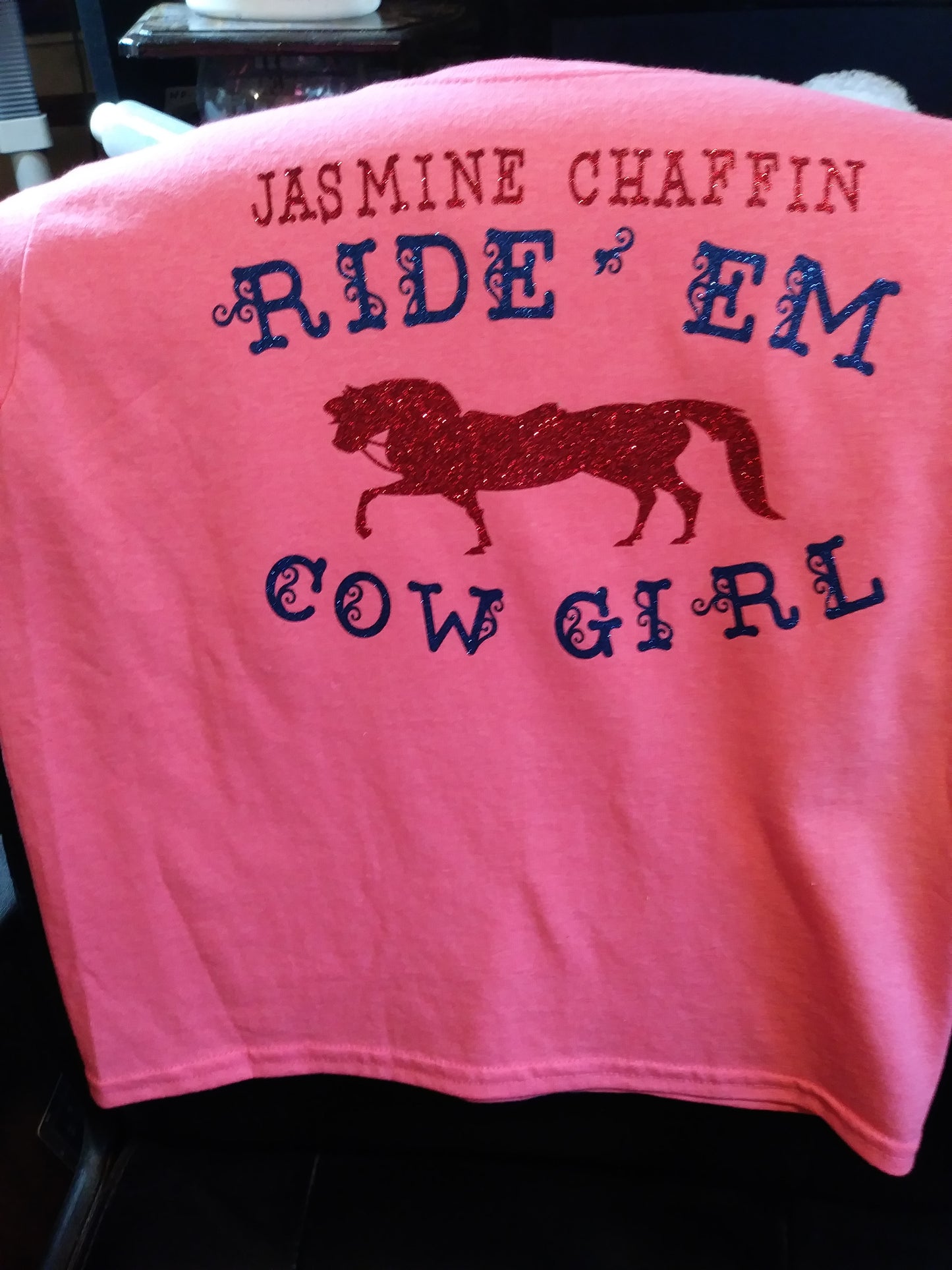 Ride em cow girl Personalized shirt with kids name on it