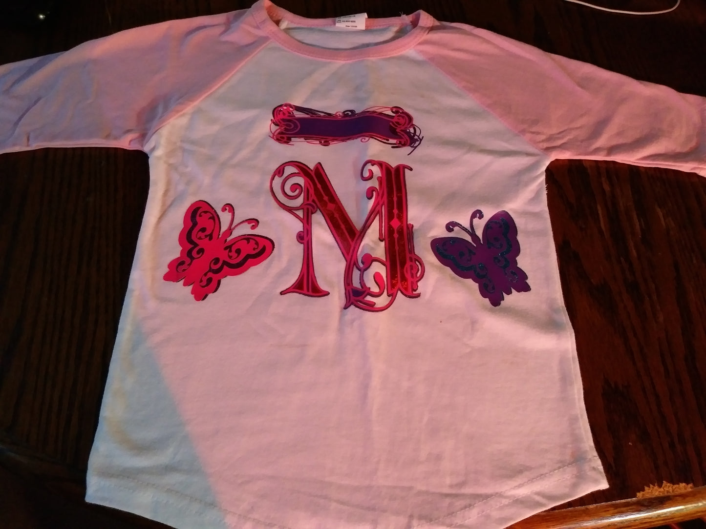 Toddlers personalized shirt name starting with M