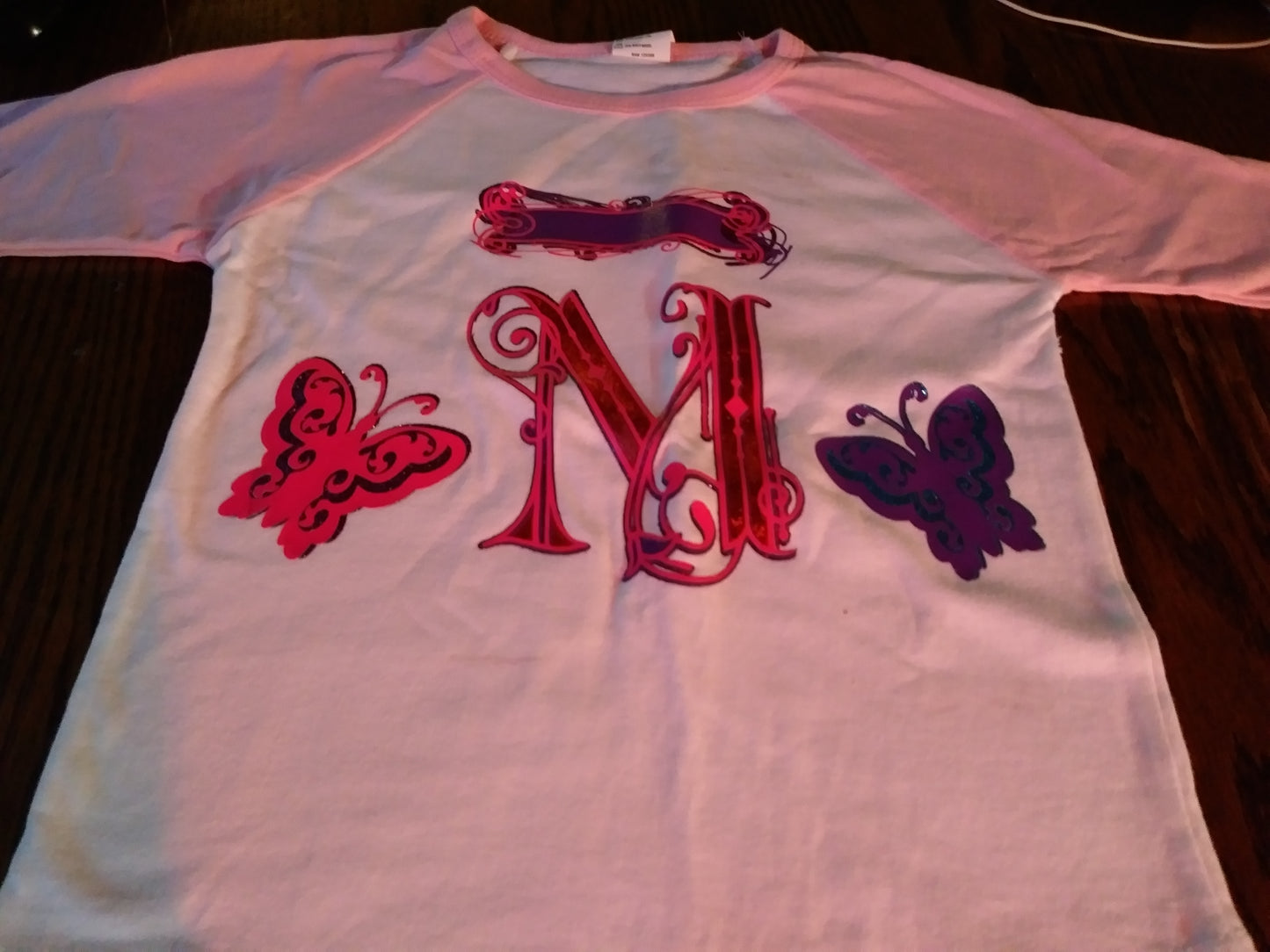 Toddlers personalized shirt name starting with M