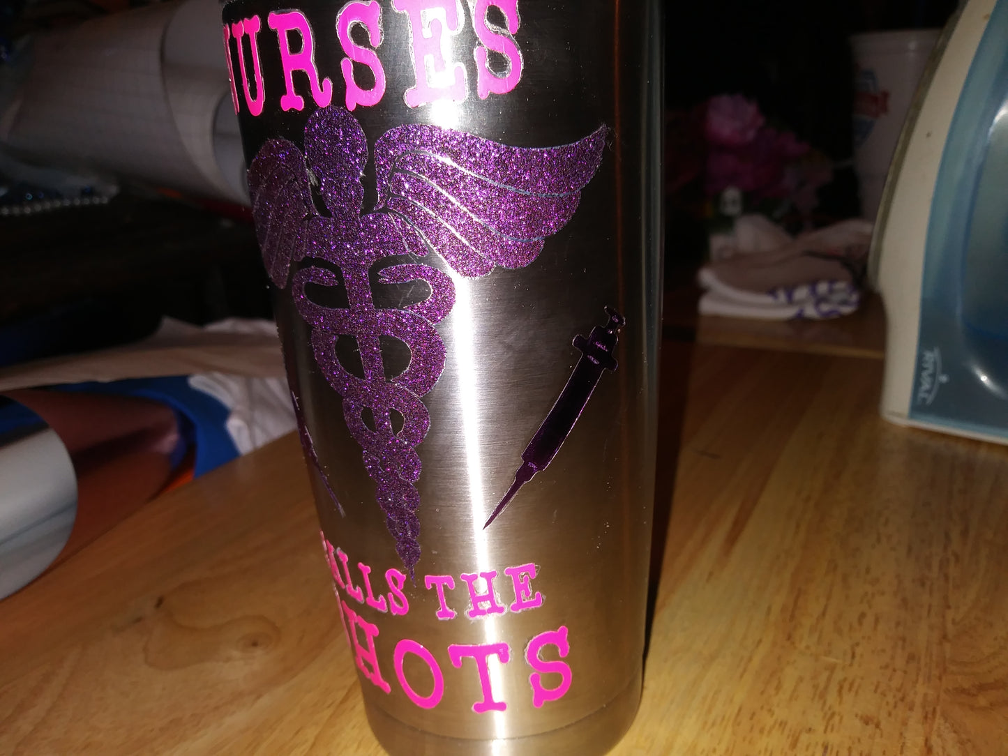 Nurses calls the shots tumbler cup