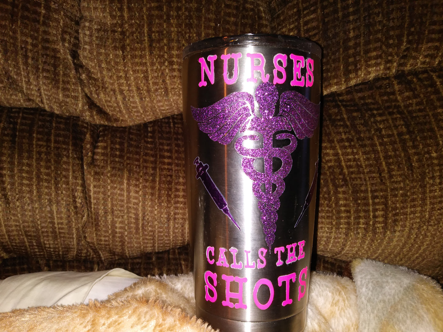 Nurses calls the shots tumbler cup