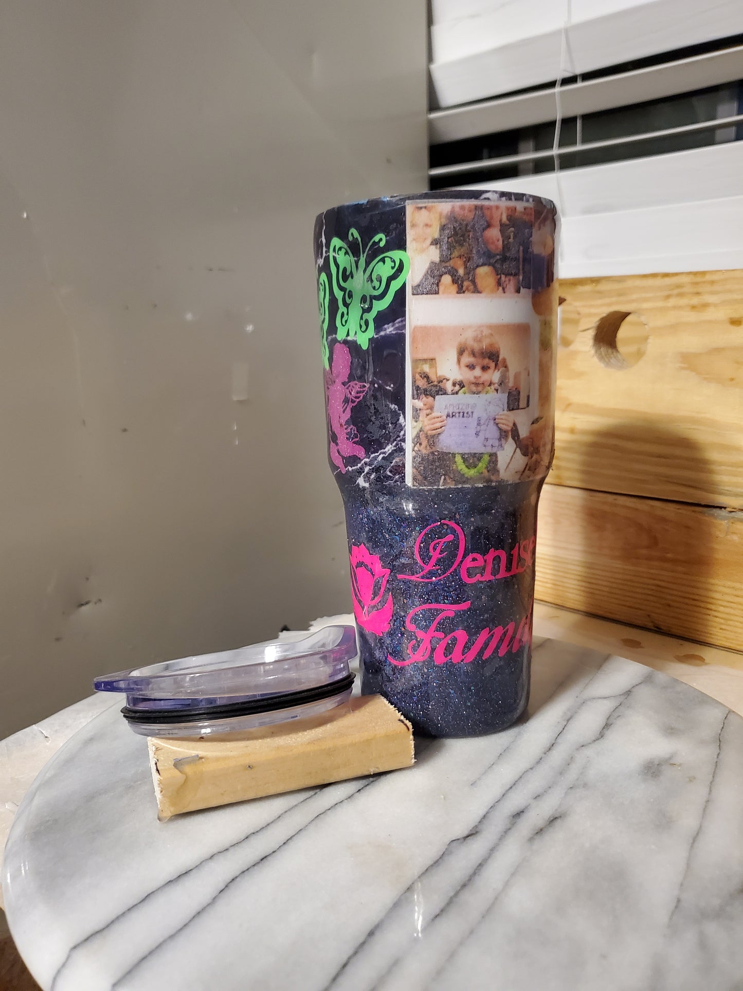 30 0z In loving memories Personalized Double walled insulated Stainless steel tumbler cup