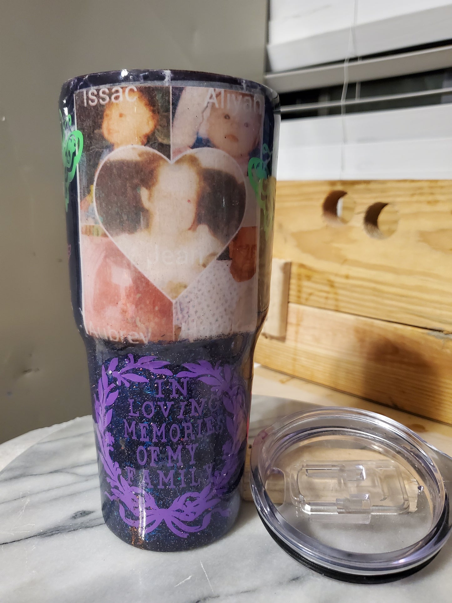 30 0z In loving memories Personalized Double walled insulated Stainless steel tumbler cup