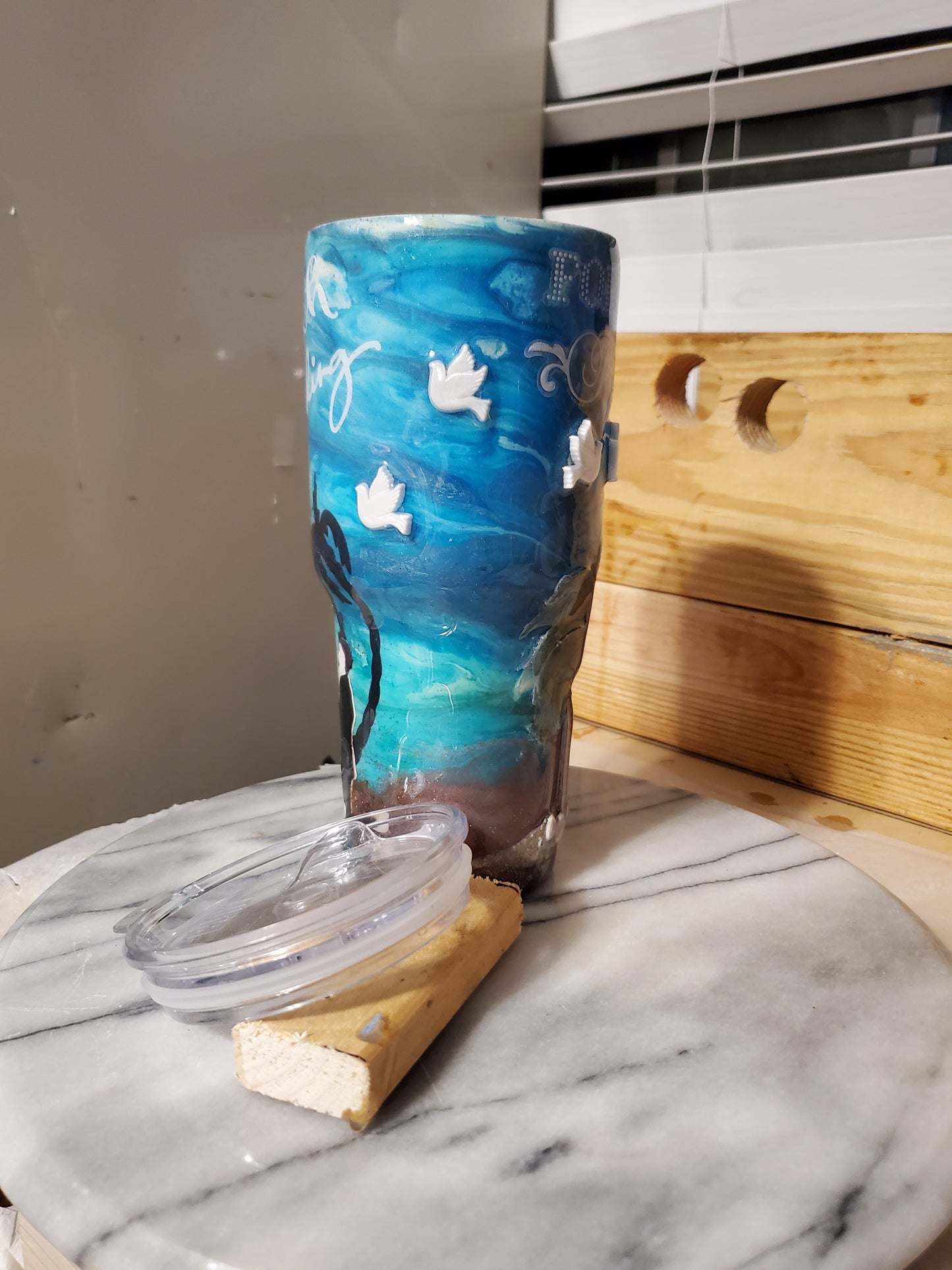 Beach Wedding 30 0z Stainless steel tumbler cup