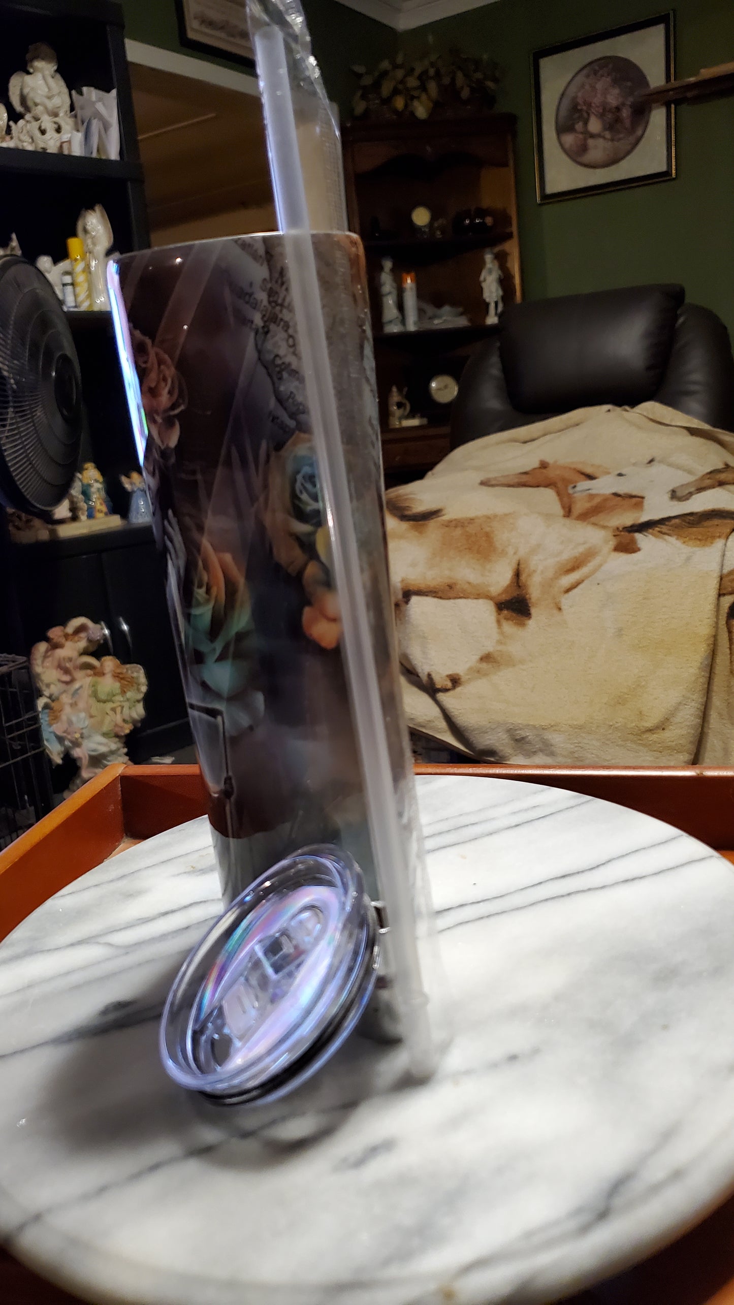 30 oz Reaper on hogg stainless steel tumbler cup