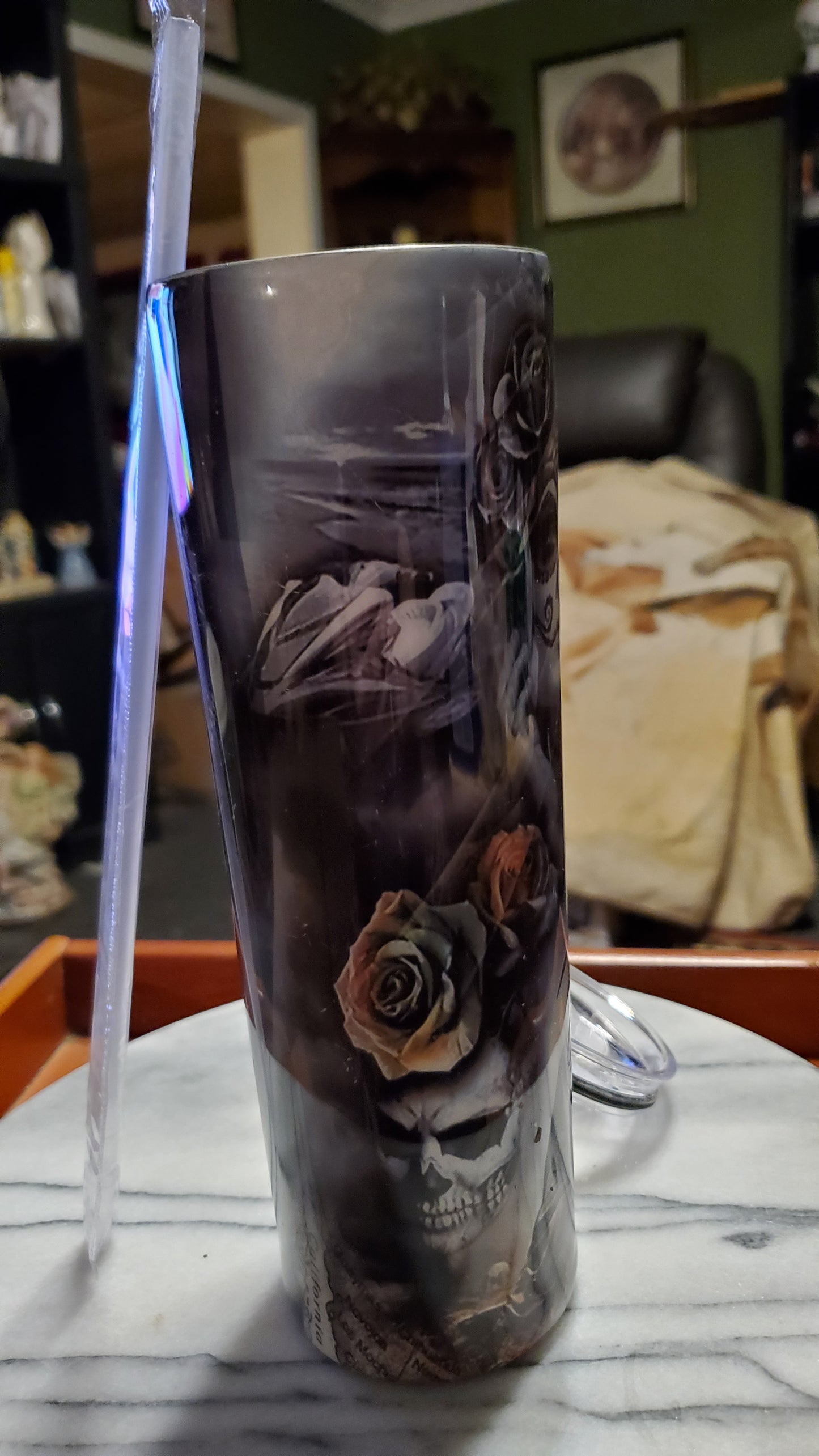 30 oz Reaper on hogg stainless steel tumbler cup