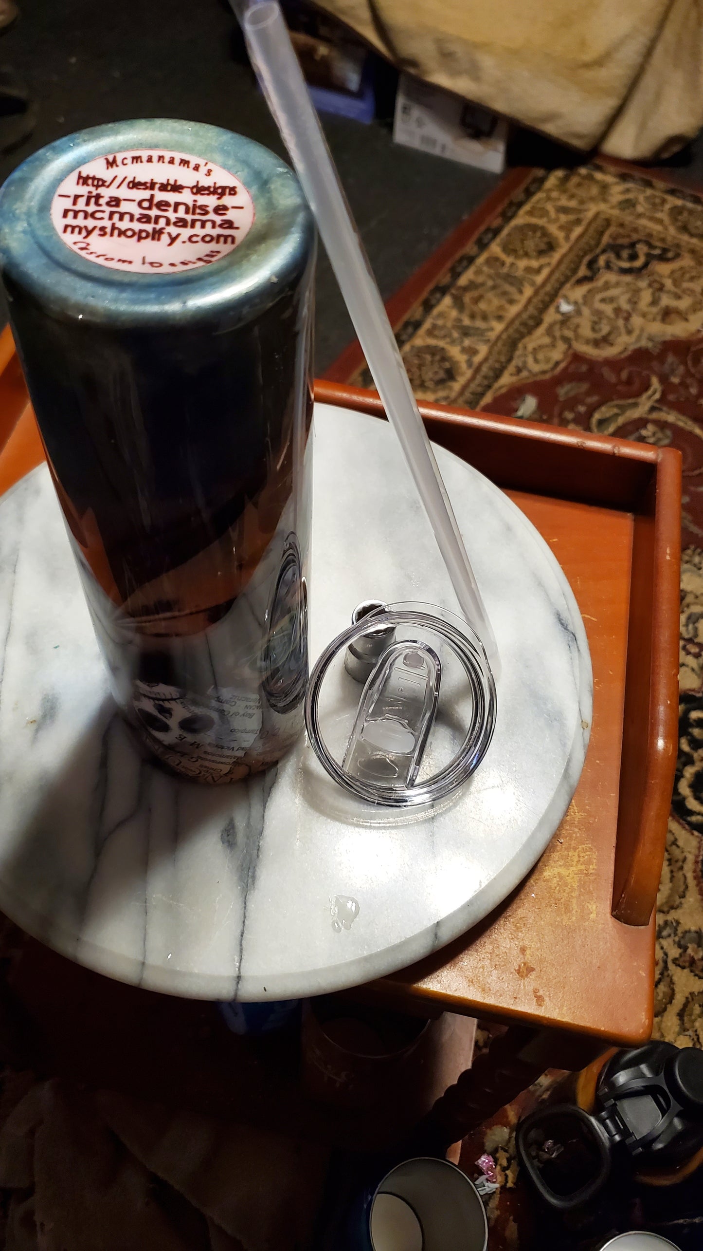 30 oz Reaper on hogg stainless steel tumbler cup