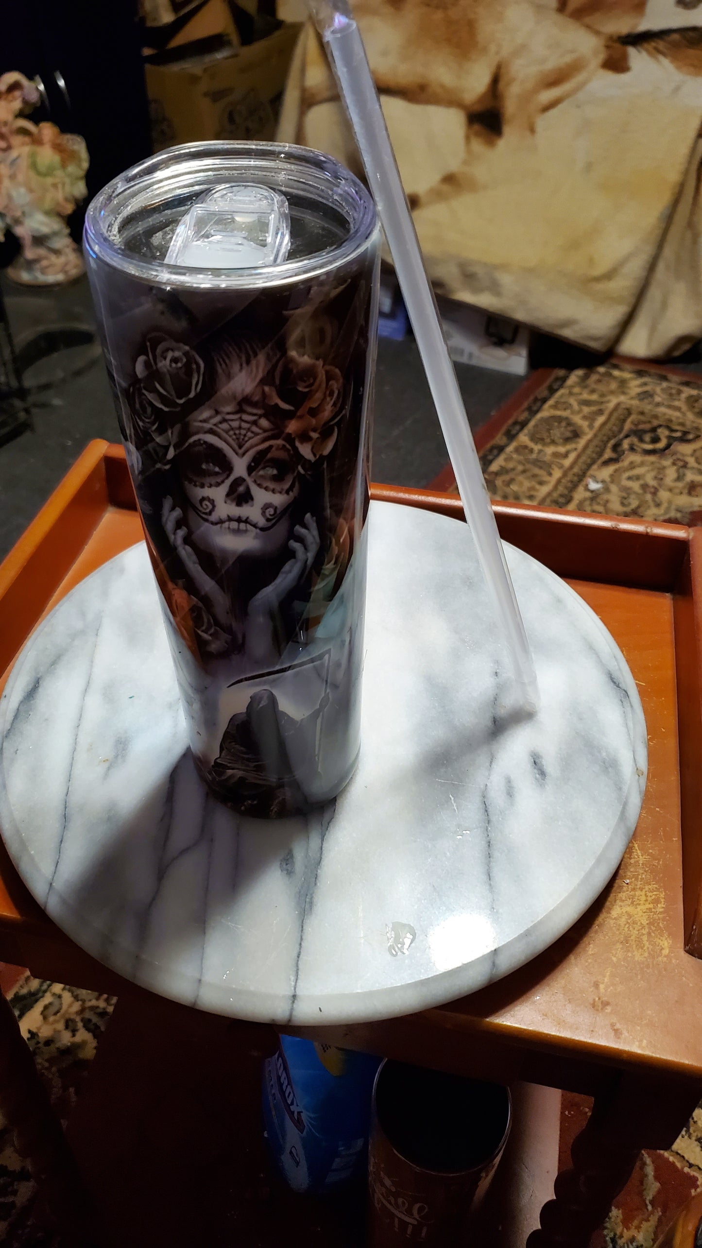 30 oz Reaper on hogg stainless steel tumbler cup