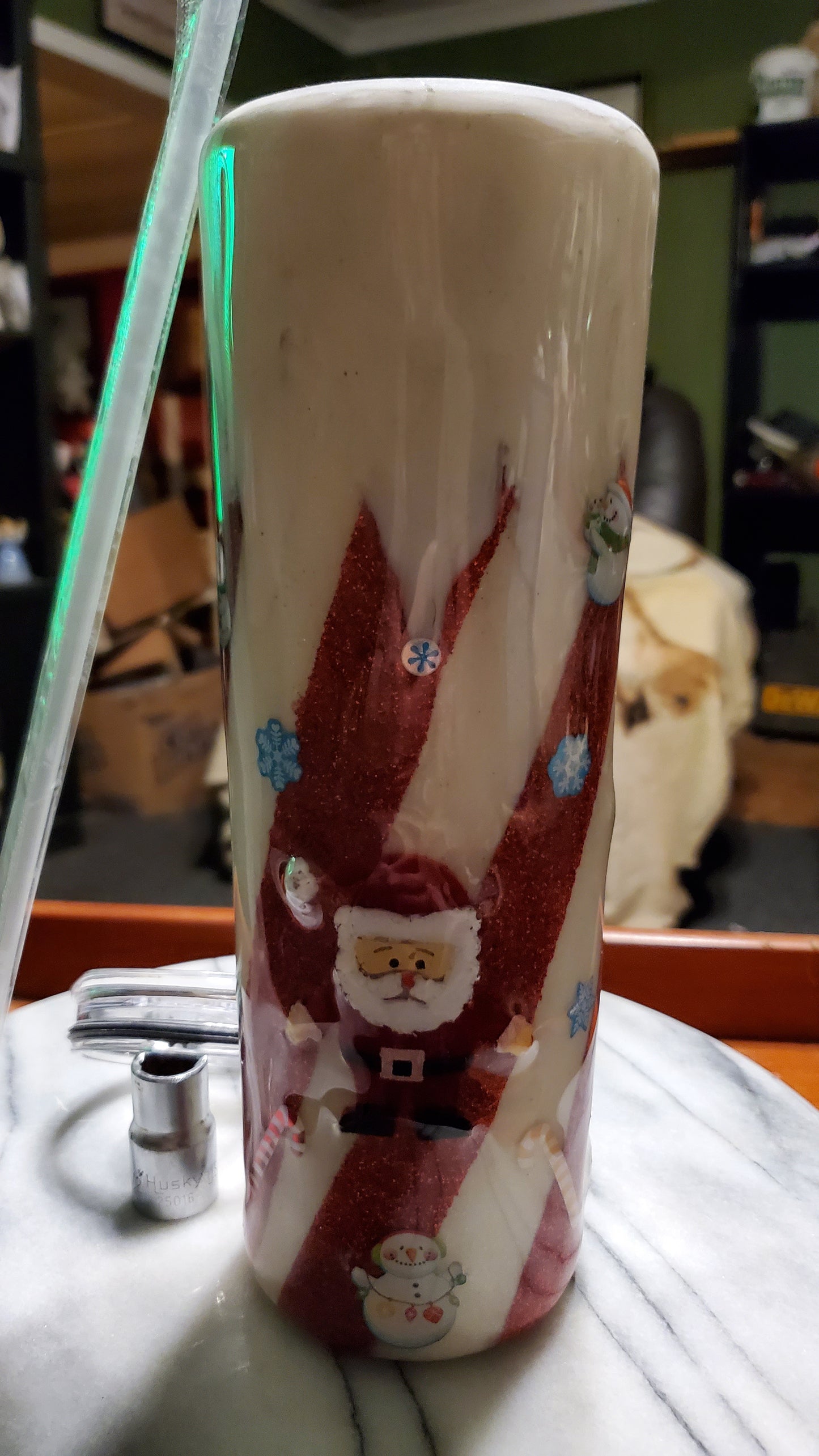 30 oz Merry Christmas stainless steel tumbler cup