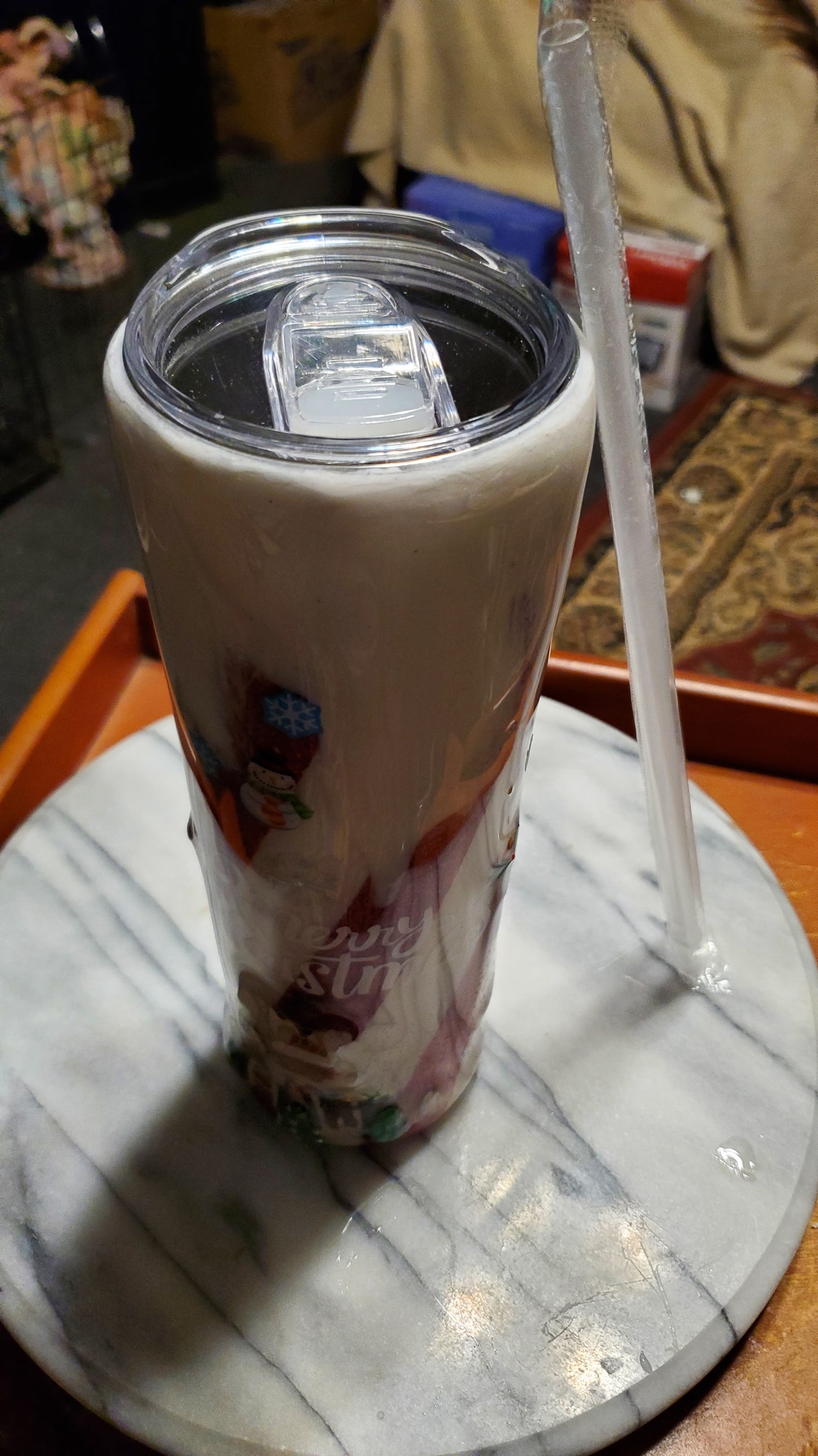 30 oz Merry Christmas stainless steel tumbler cup