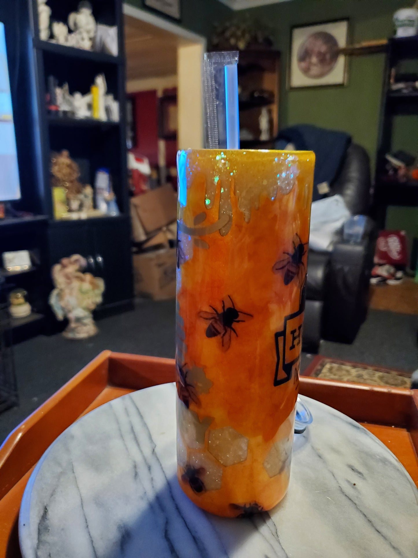 30 oz Honey bee tumbler cup