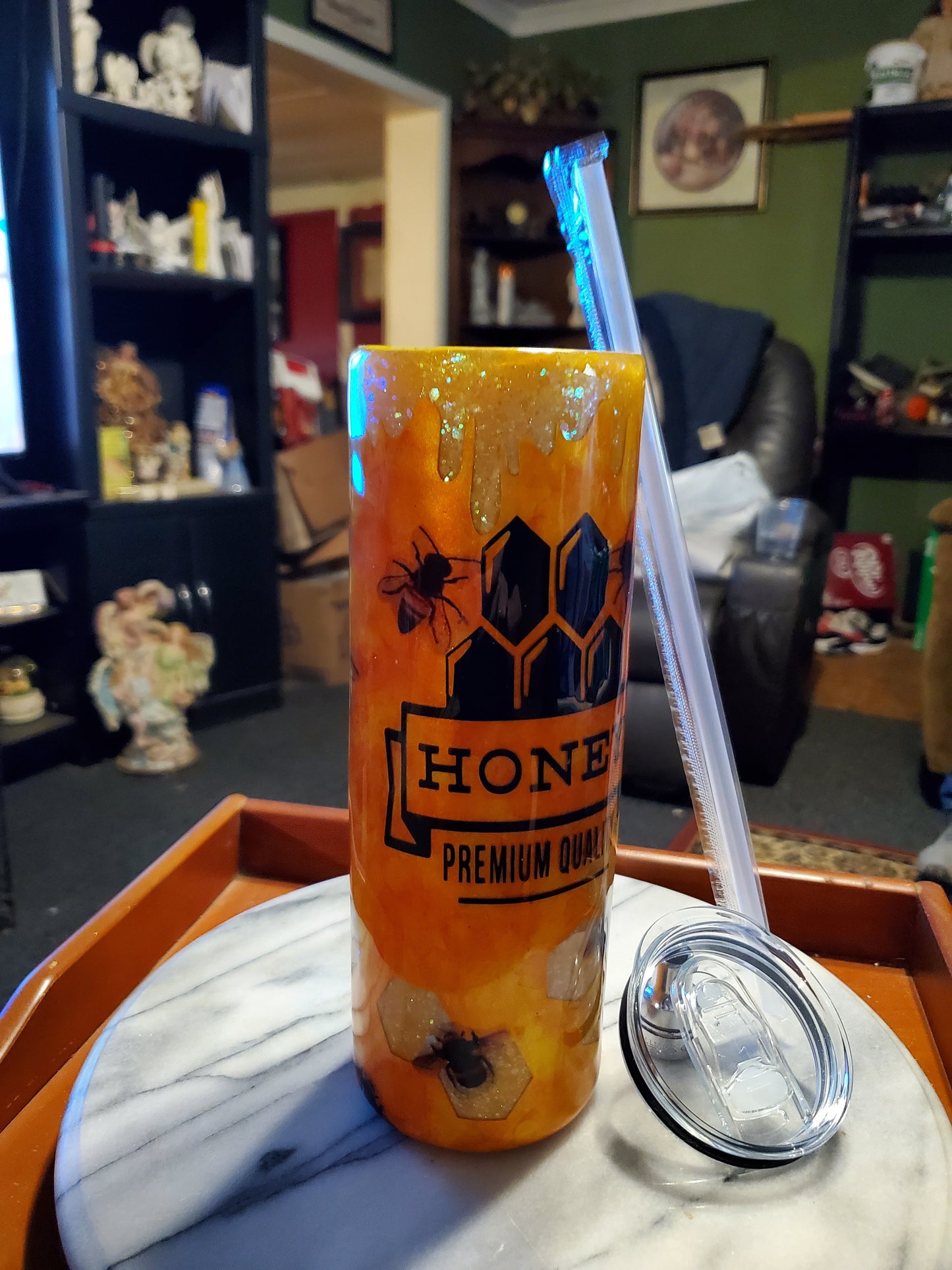 30 oz Honey bee tumbler cup