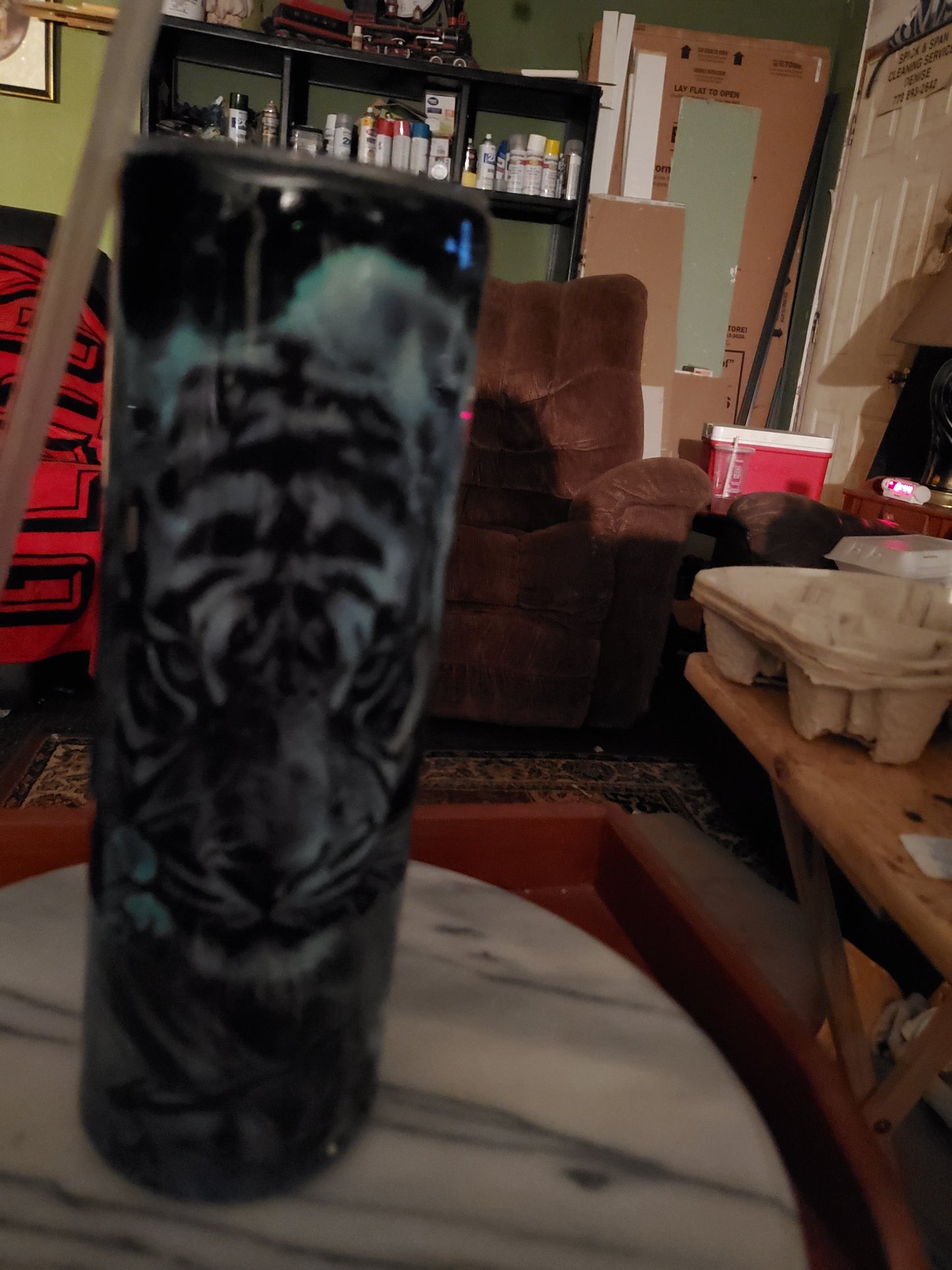 30 oz Wolf and Tiger stanless steel hogg tumbler