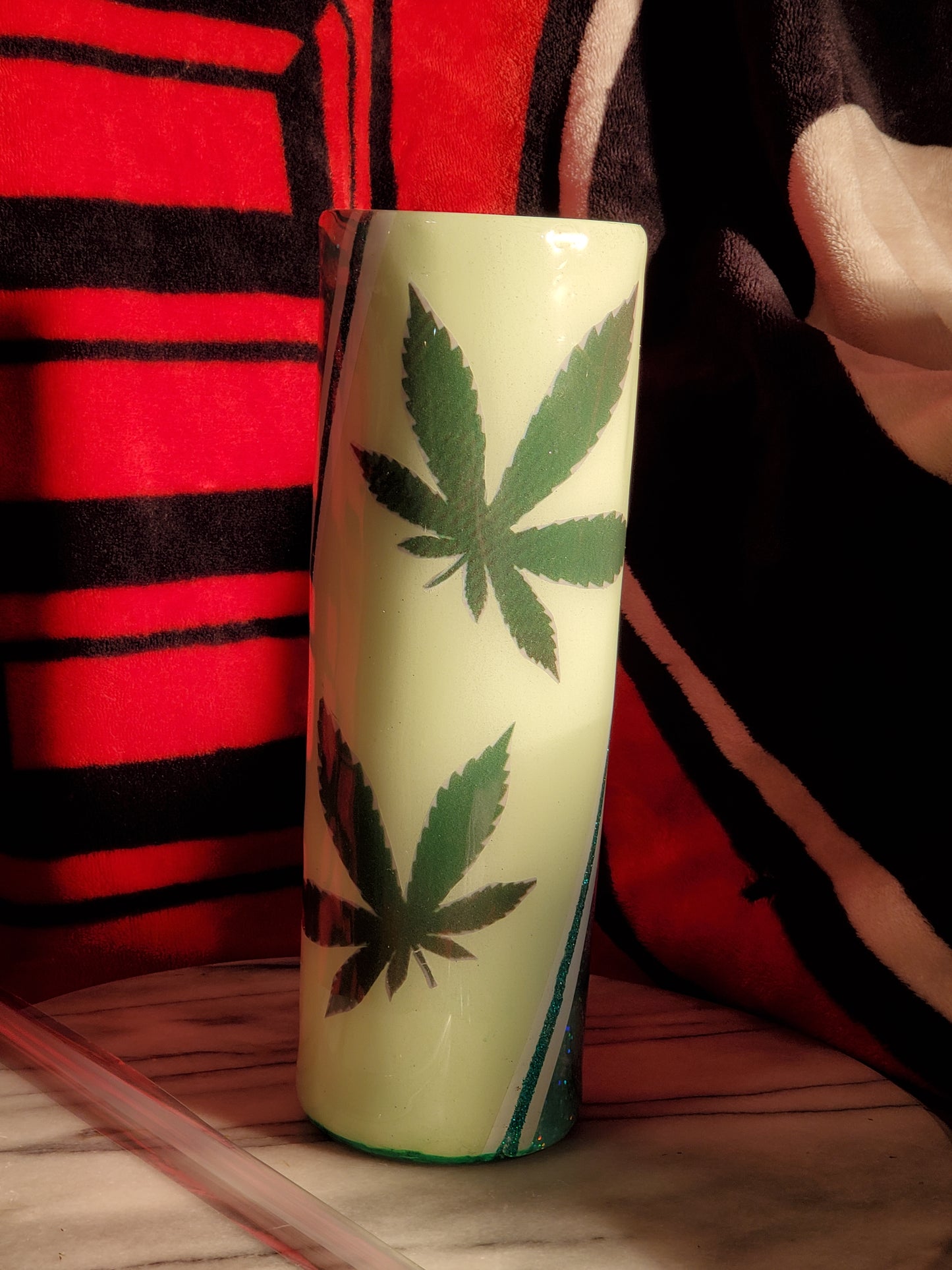 30 oz Up in Smoke stainless steel hogg tumbler cup