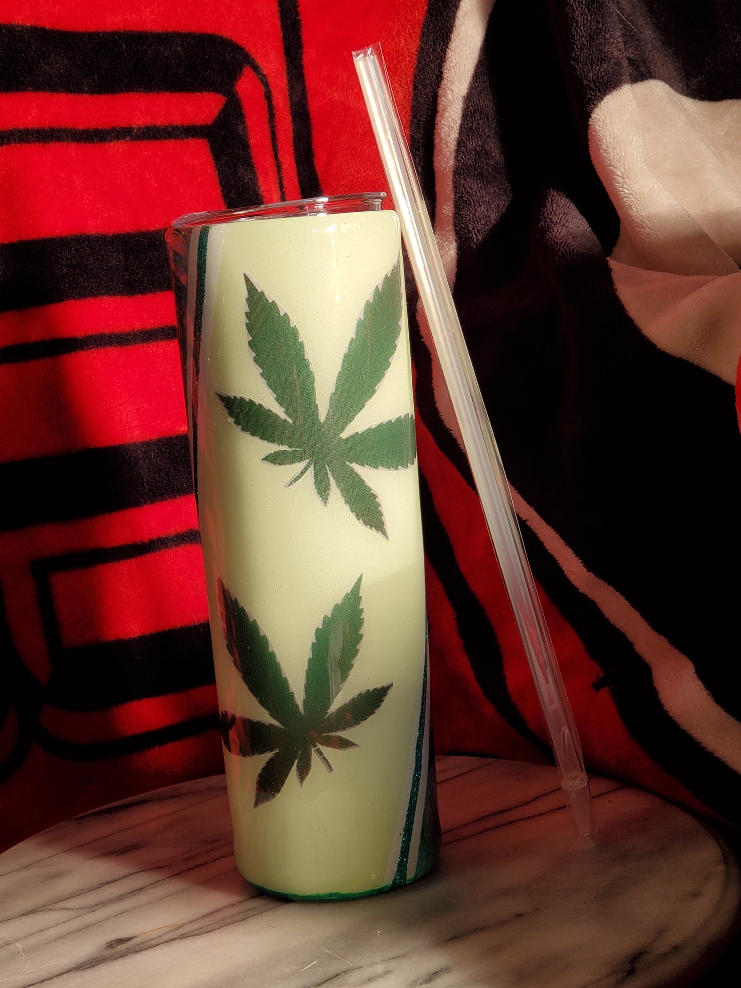 30 oz Up in Smoke stainless steel hogg tumbler cup