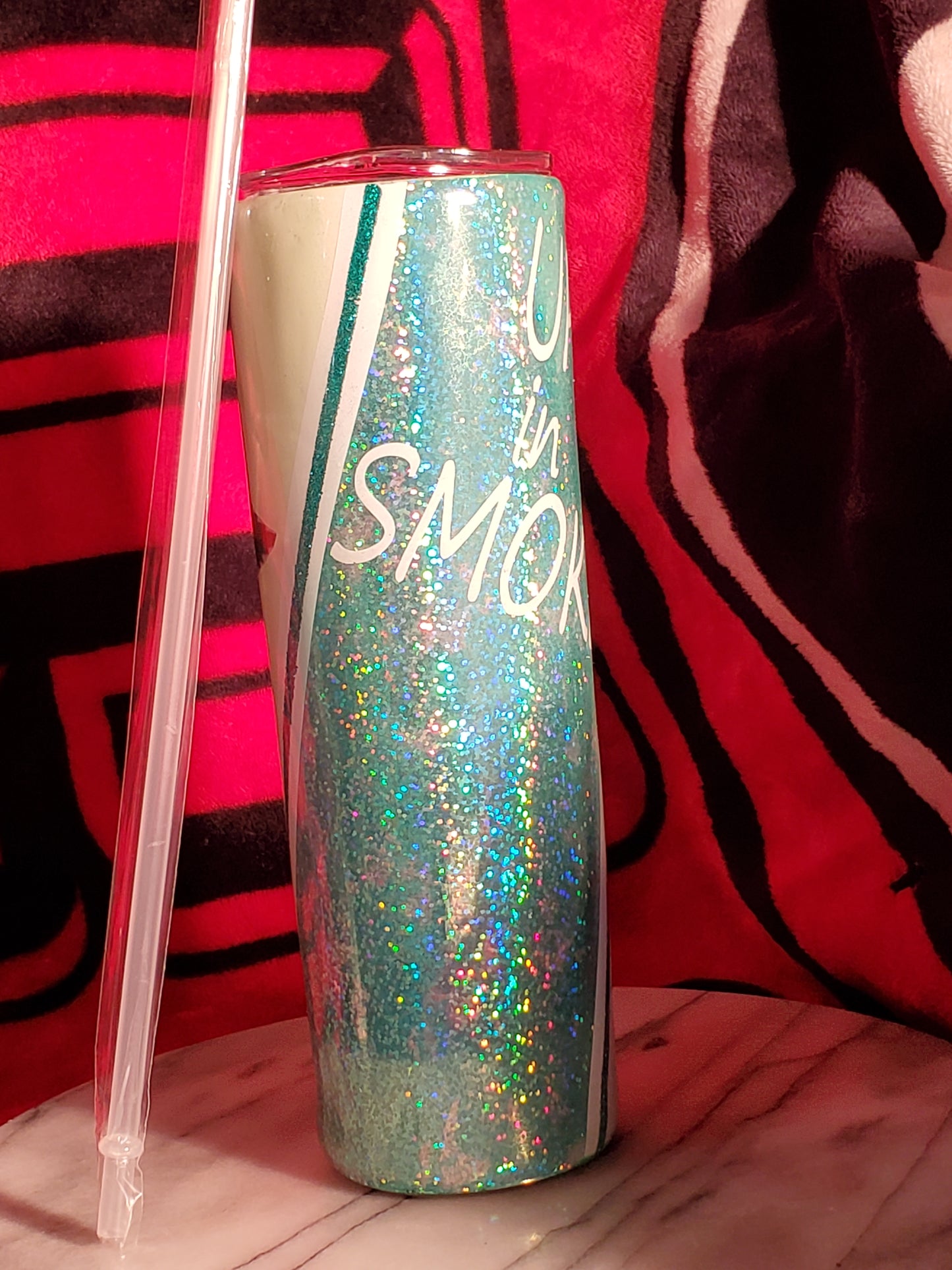 30 oz Up in Smoke stainless steel hogg tumbler cup