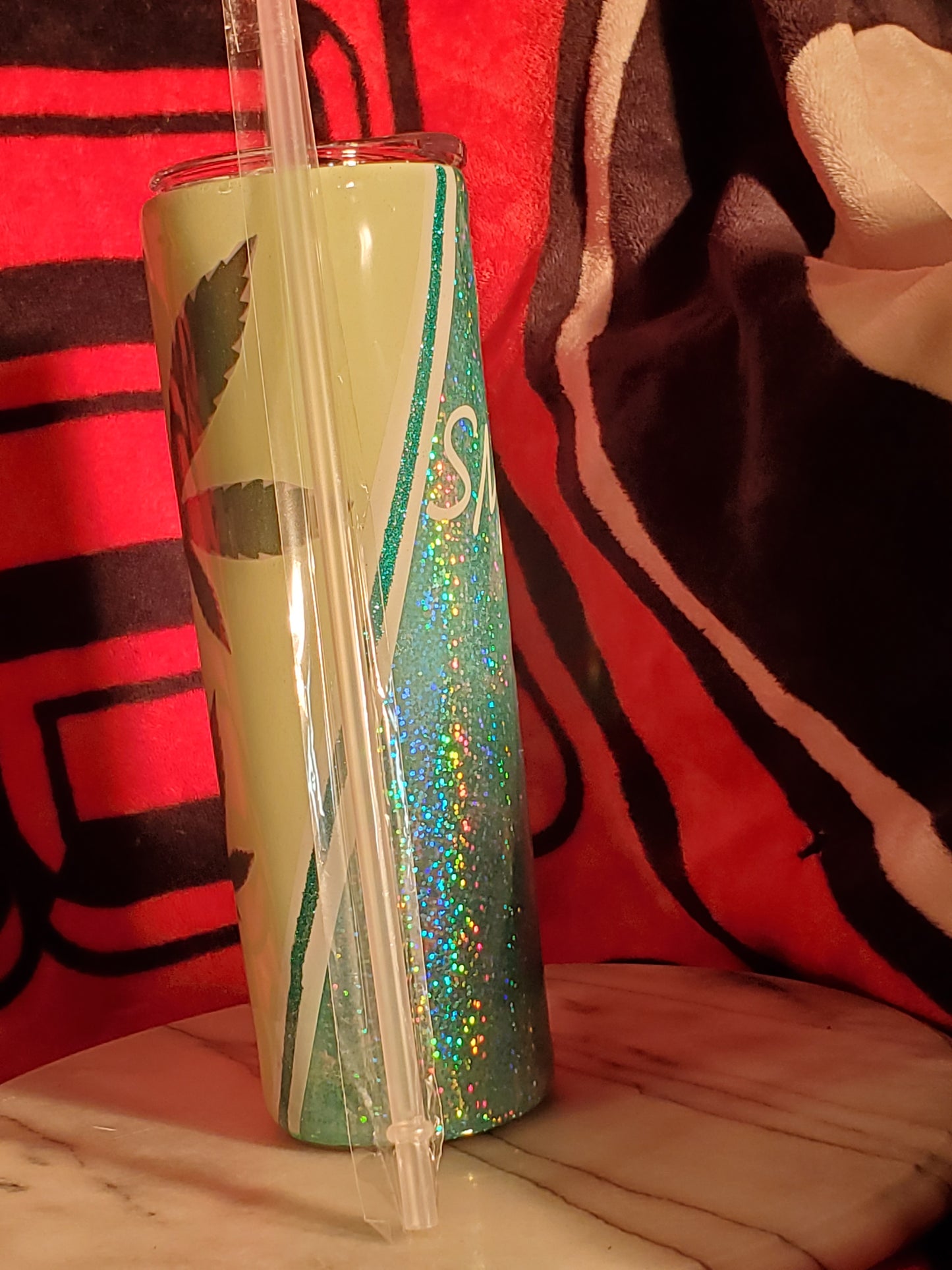 30 oz Up in Smoke stainless steel hogg tumbler cup