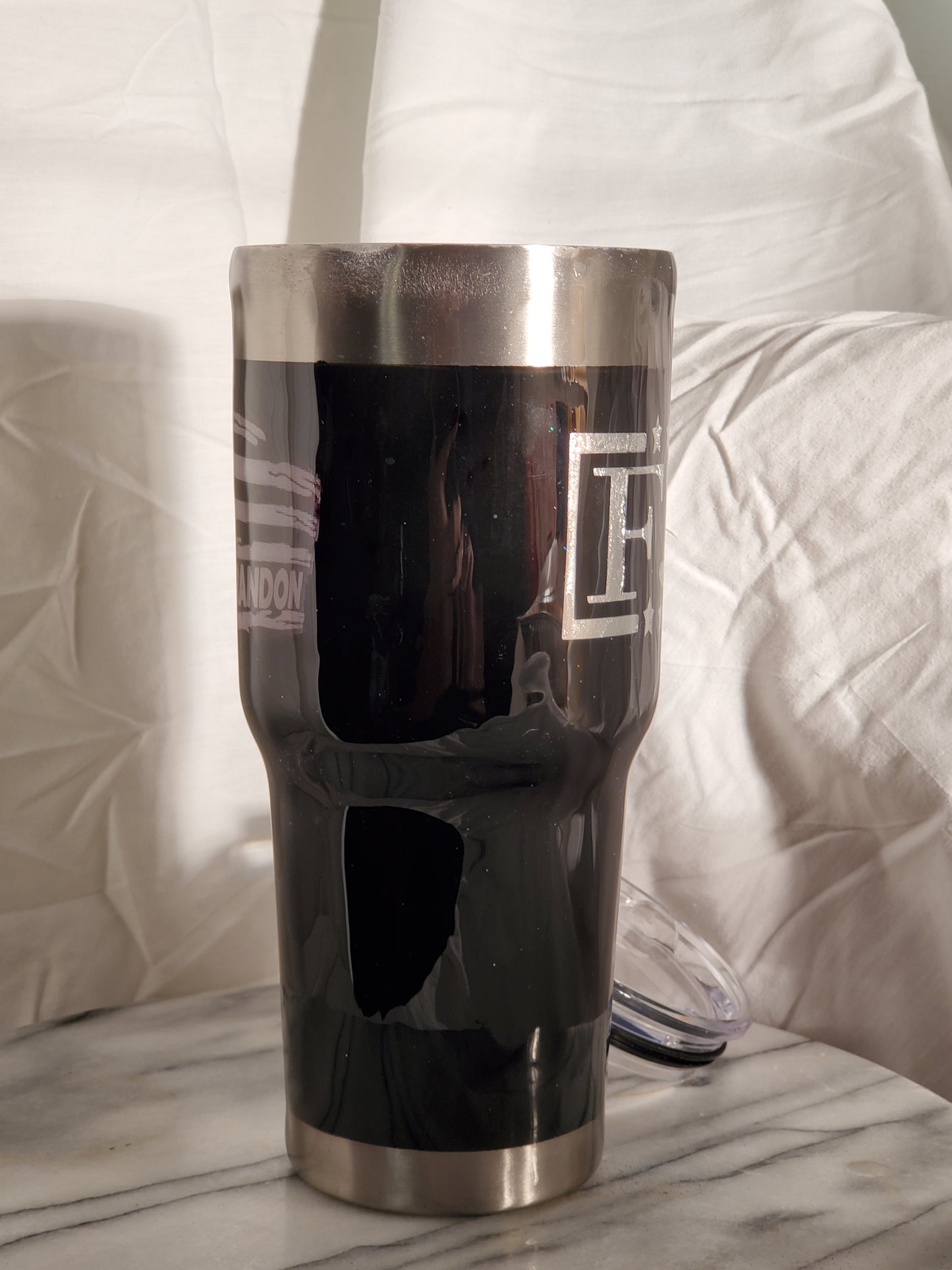 30 oz FJB stainless steel hogg tumbler cup