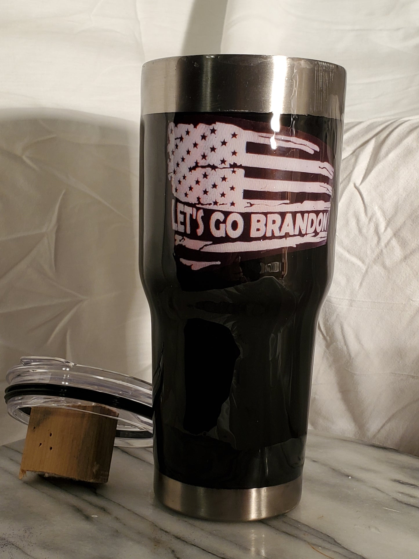 30 oz FJB stainless steel hogg tumbler cup