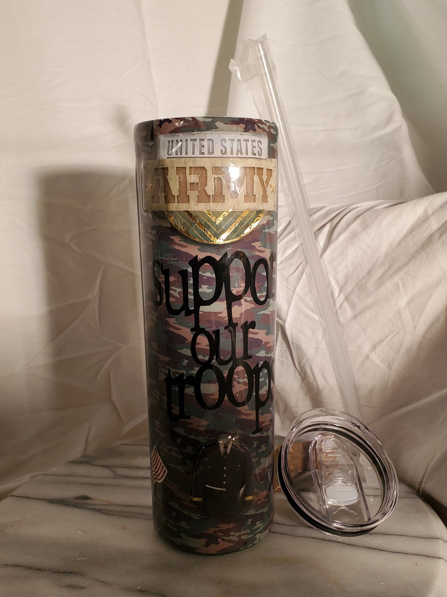 30 oz United States army hogg stainless steel tumbler cup