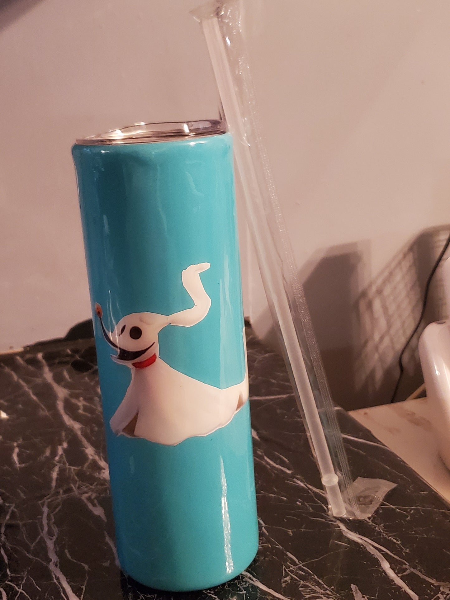 30 oz Ghost Dog stainless steel hogg tumbler cup